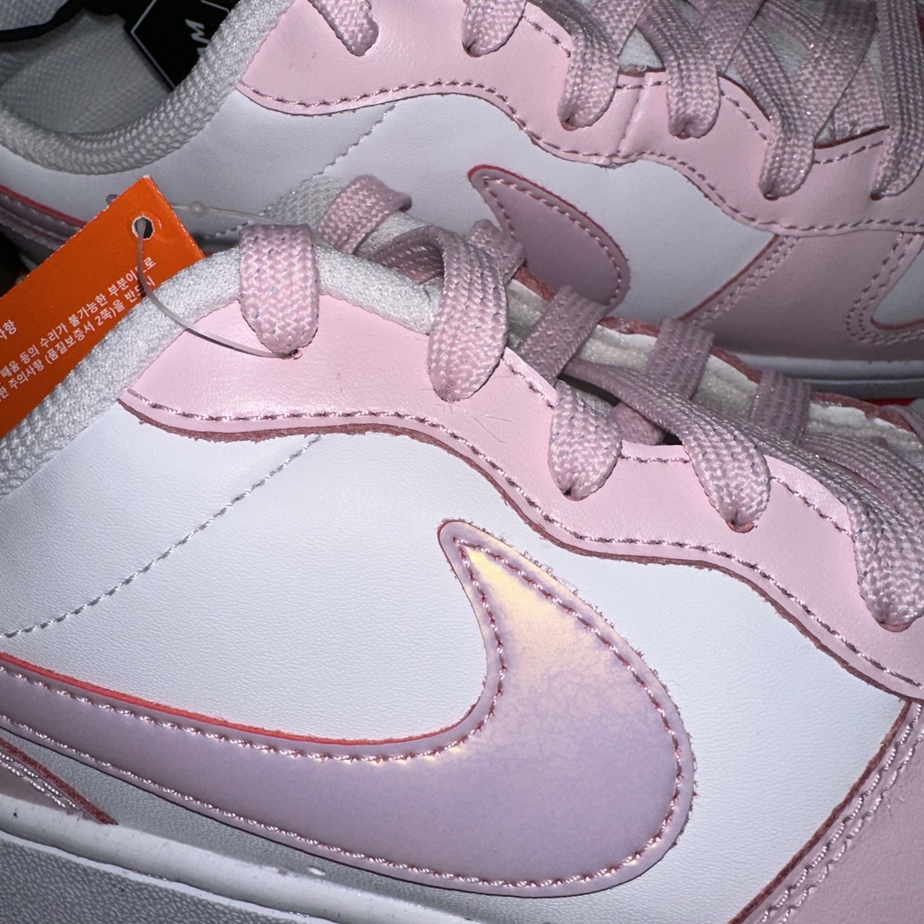 (GS) Nike Court Borough 2 SE White Pink Foam 착용 스타일 - 2