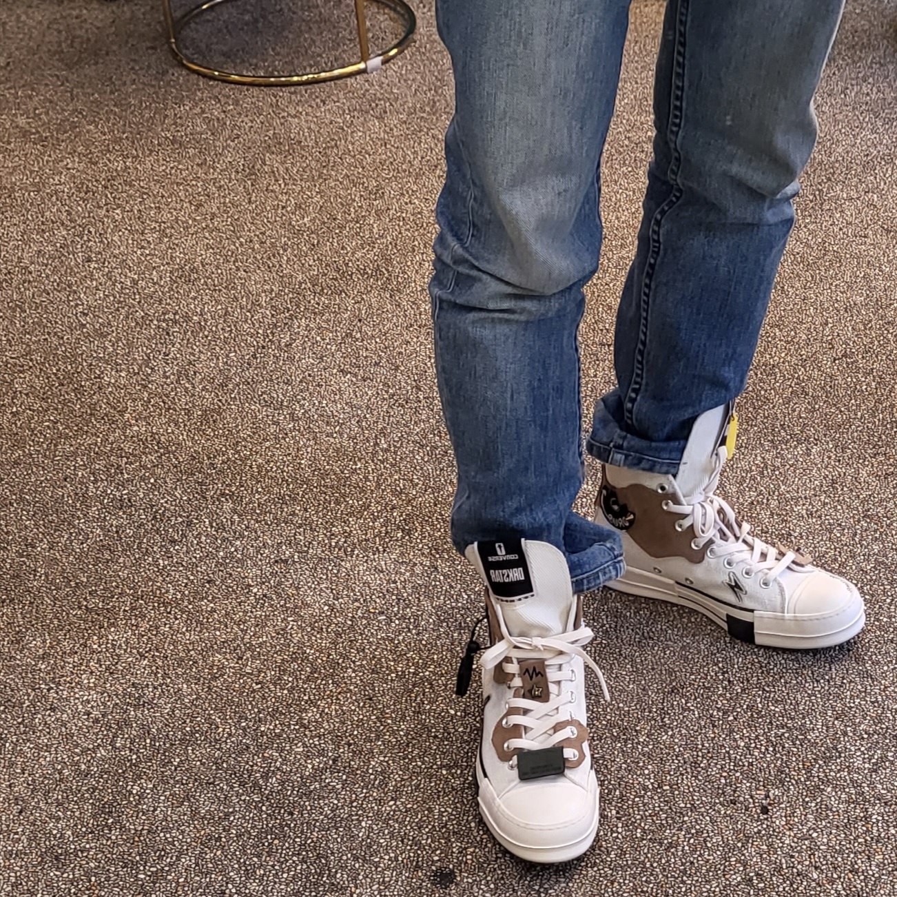 Converse x Ader Error Chuck 70 High White, Converse x Drkshdw Drkstr Chuck 70 High Lily White 착용 스타일 - 5