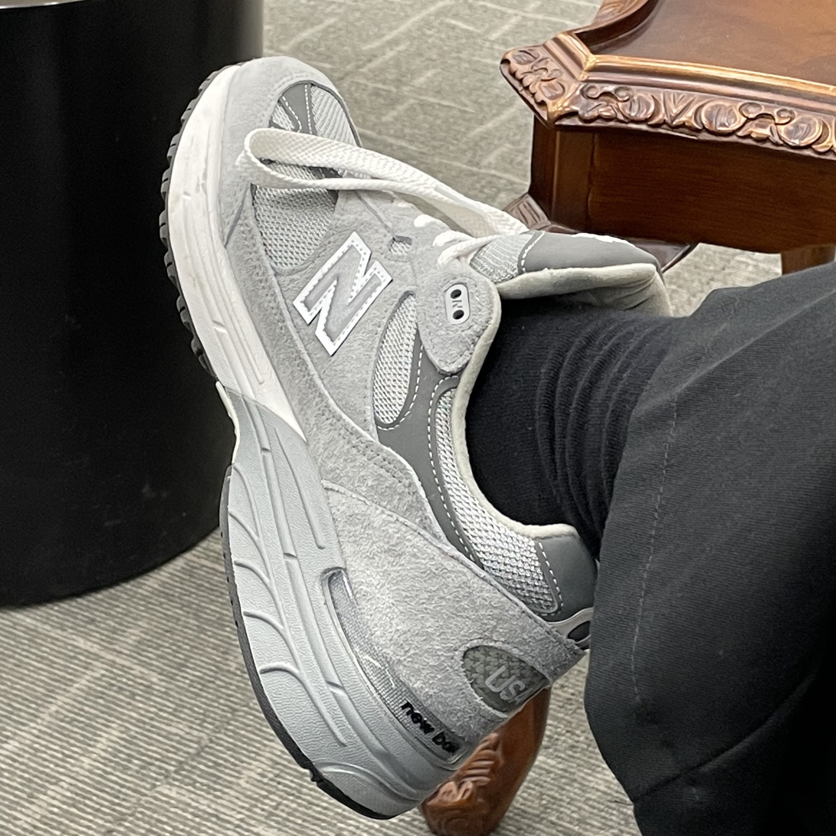 New Balance 993 Made in USA Grey - D Standard 착용 스타일