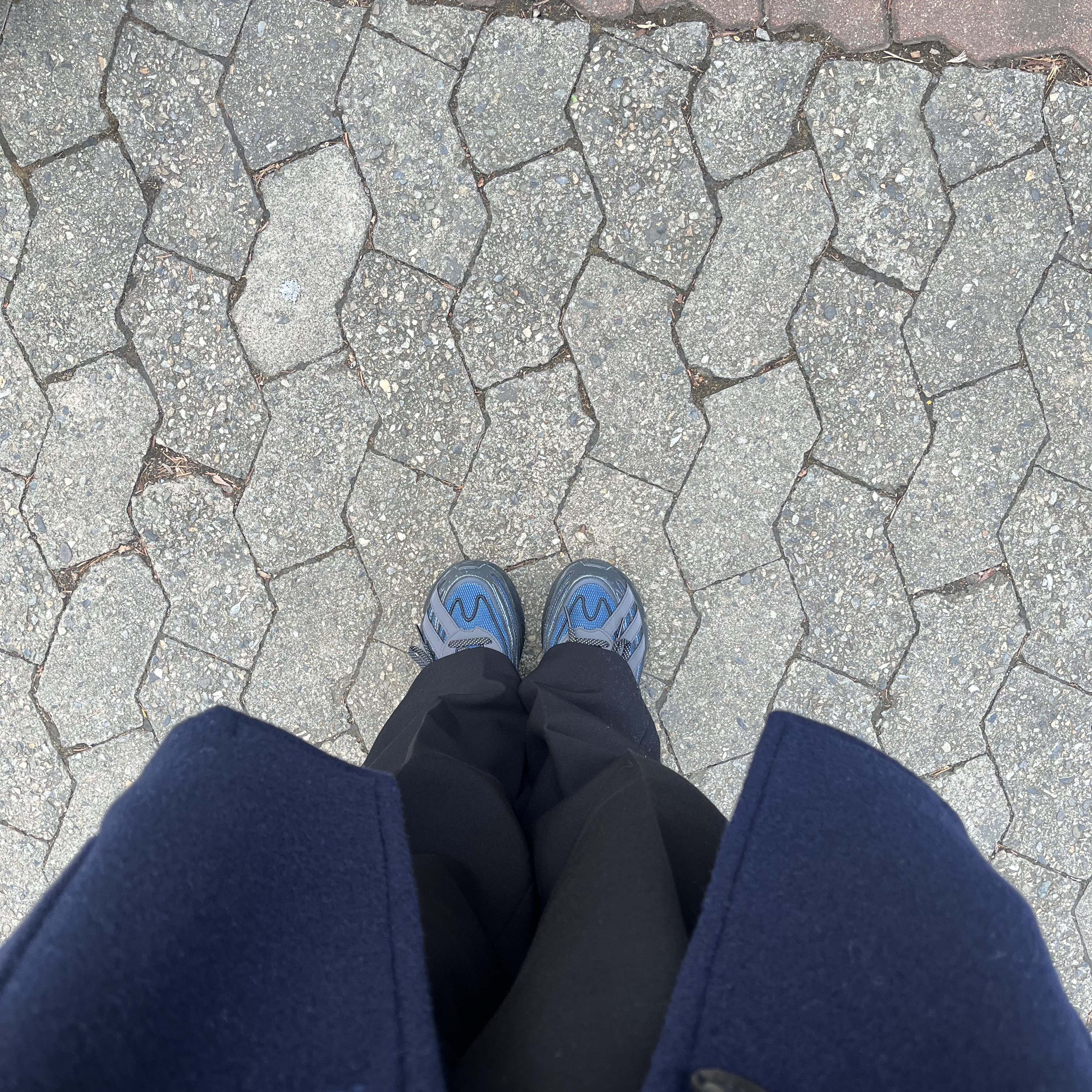 Adidas Orketro Bright Blue Carbon Black 착용 스타일