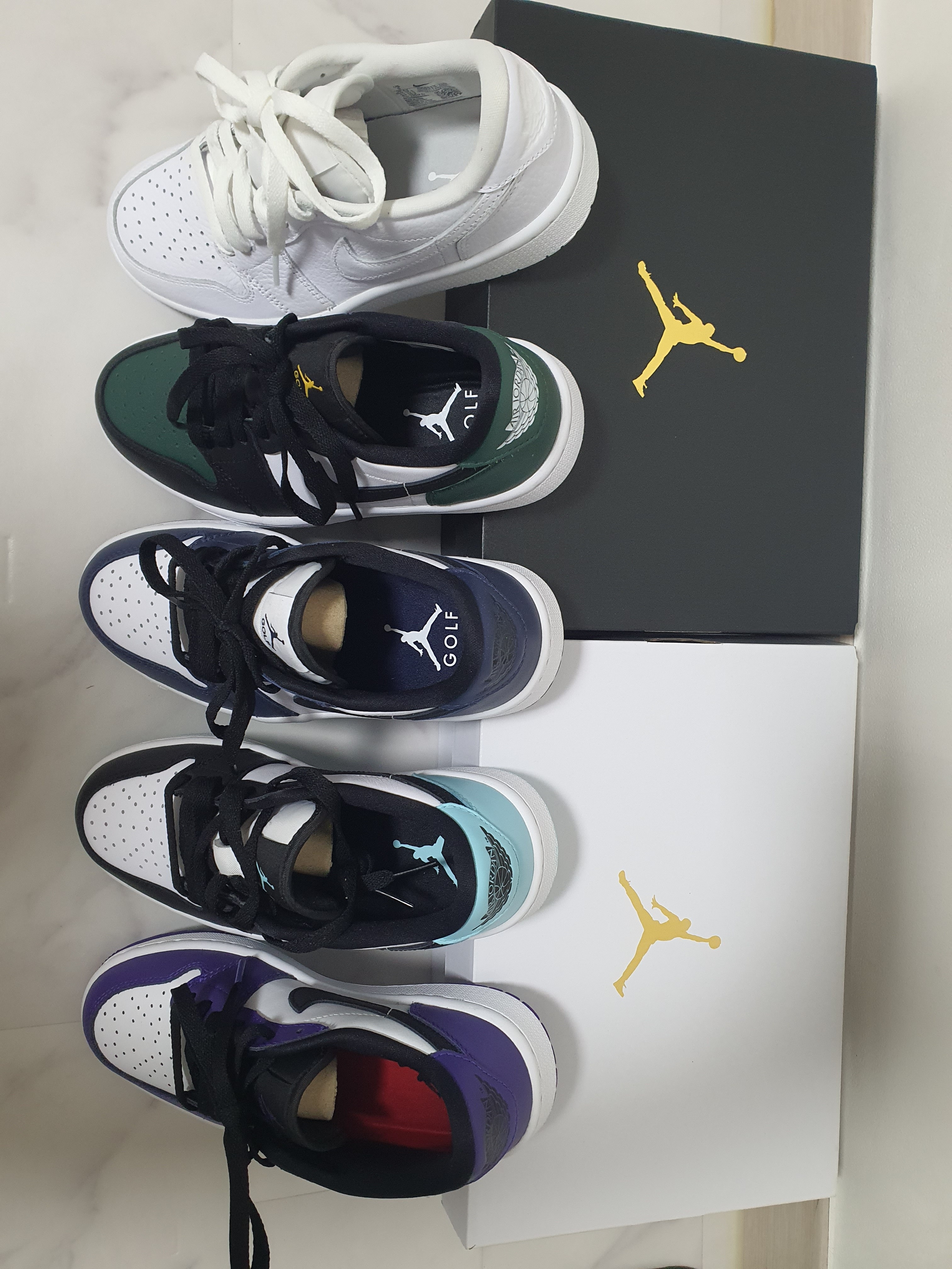 Jordan 1 Low Golf Midnight Navy, Jordan 1 Low Golf Copa 착용 스타일 - 3