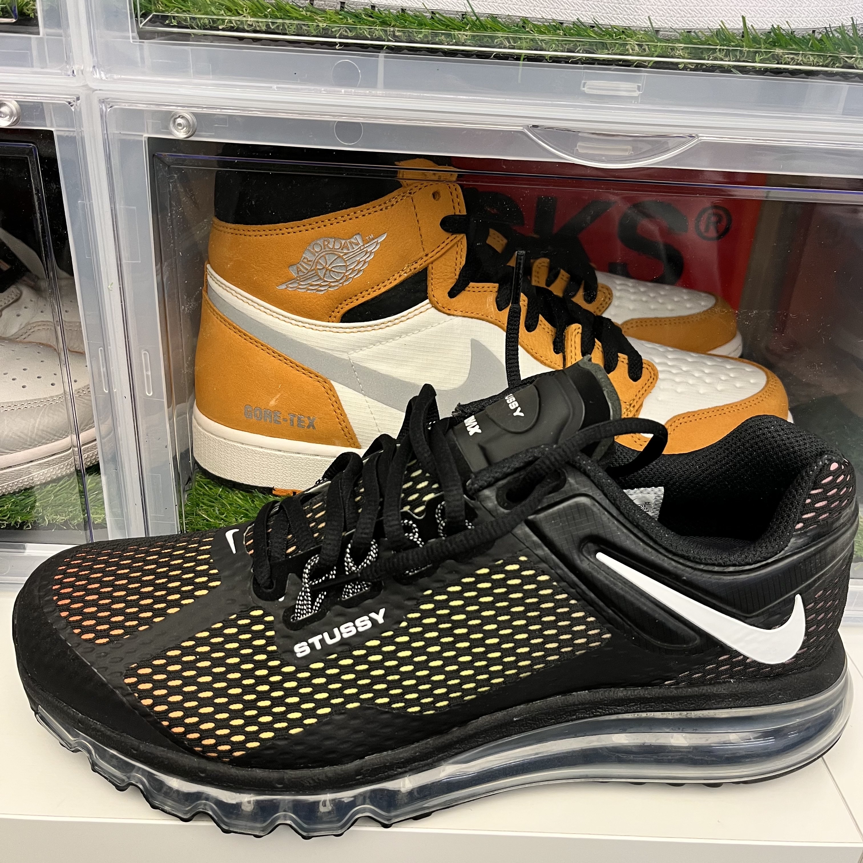 Nike x Stussy Air Max 2013 Black 착용 스타일 - 1