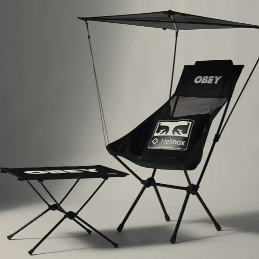 Helinox x Obey Personal Shade Black (Without Frame), Helinox x Obey Table One Hard Top Black 착용 스타일