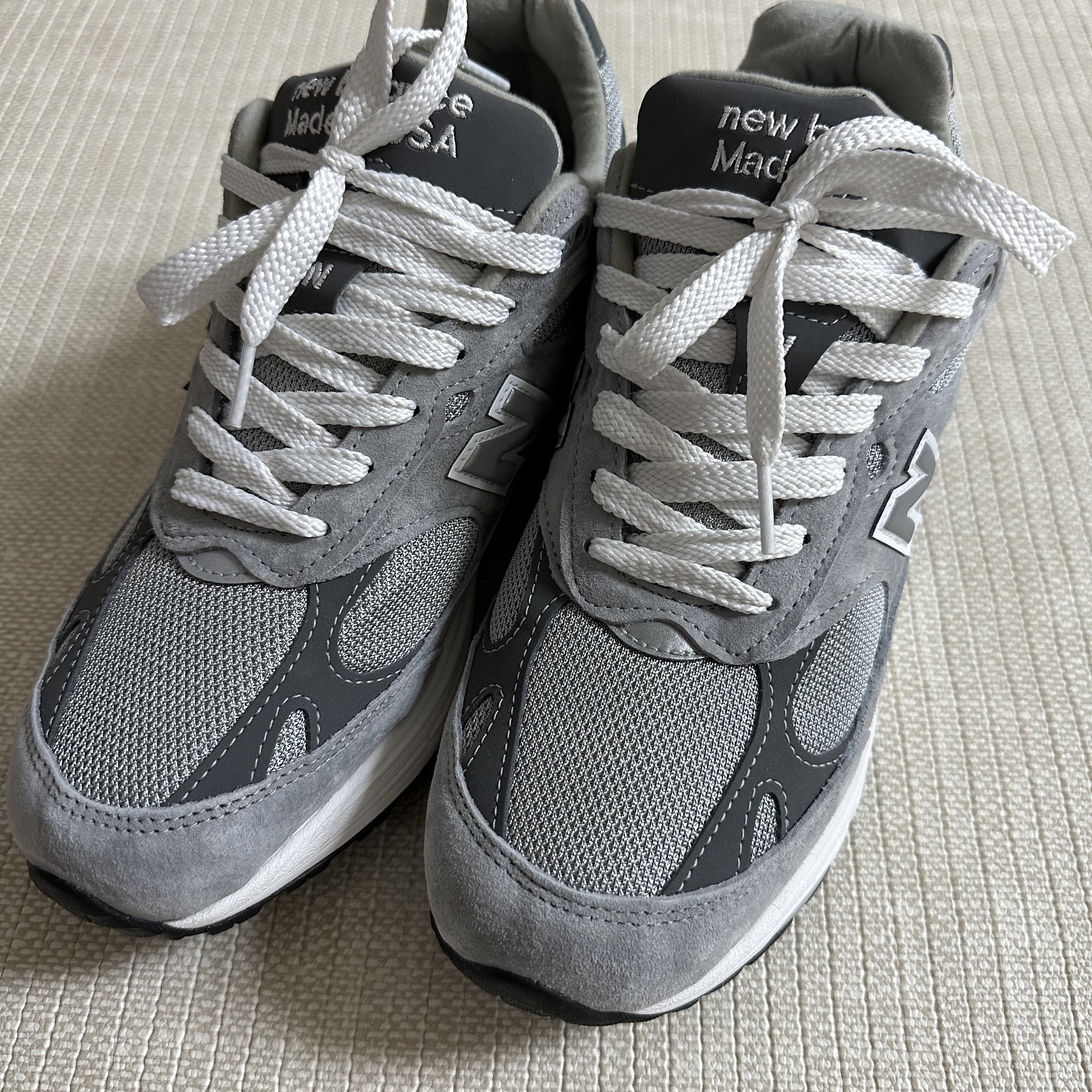 New Balance 993 Made in USA Grey - D Standard 착용 스타일 - 2