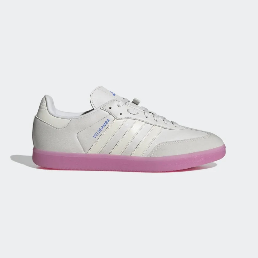 Adidas Velosamba Vegan Cycling Off White Lucid Fuchsia 착용 스타일 - 1