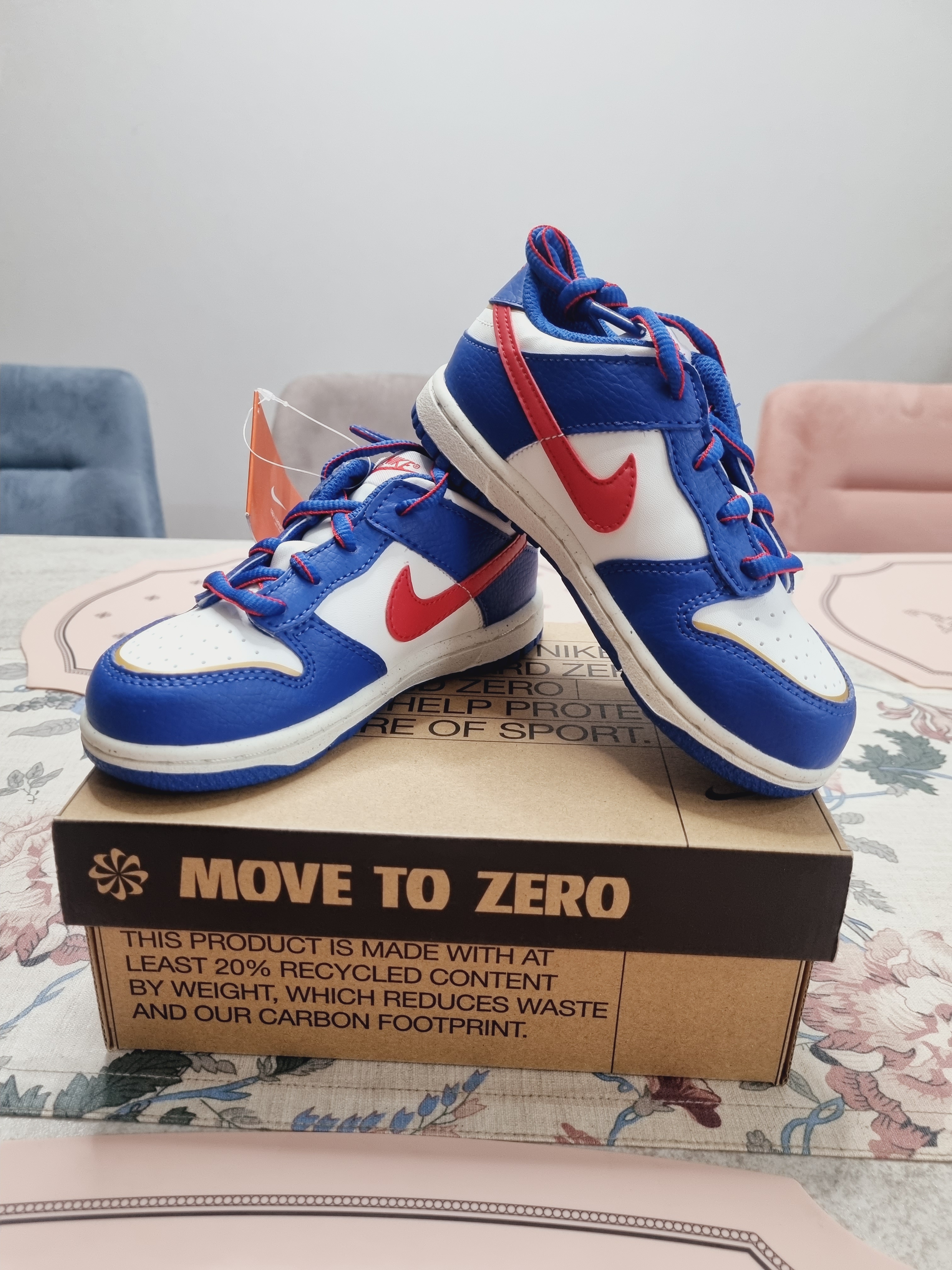 (TD) Nike Dunk Low Game Royal University Red 착용 스타일 - 2