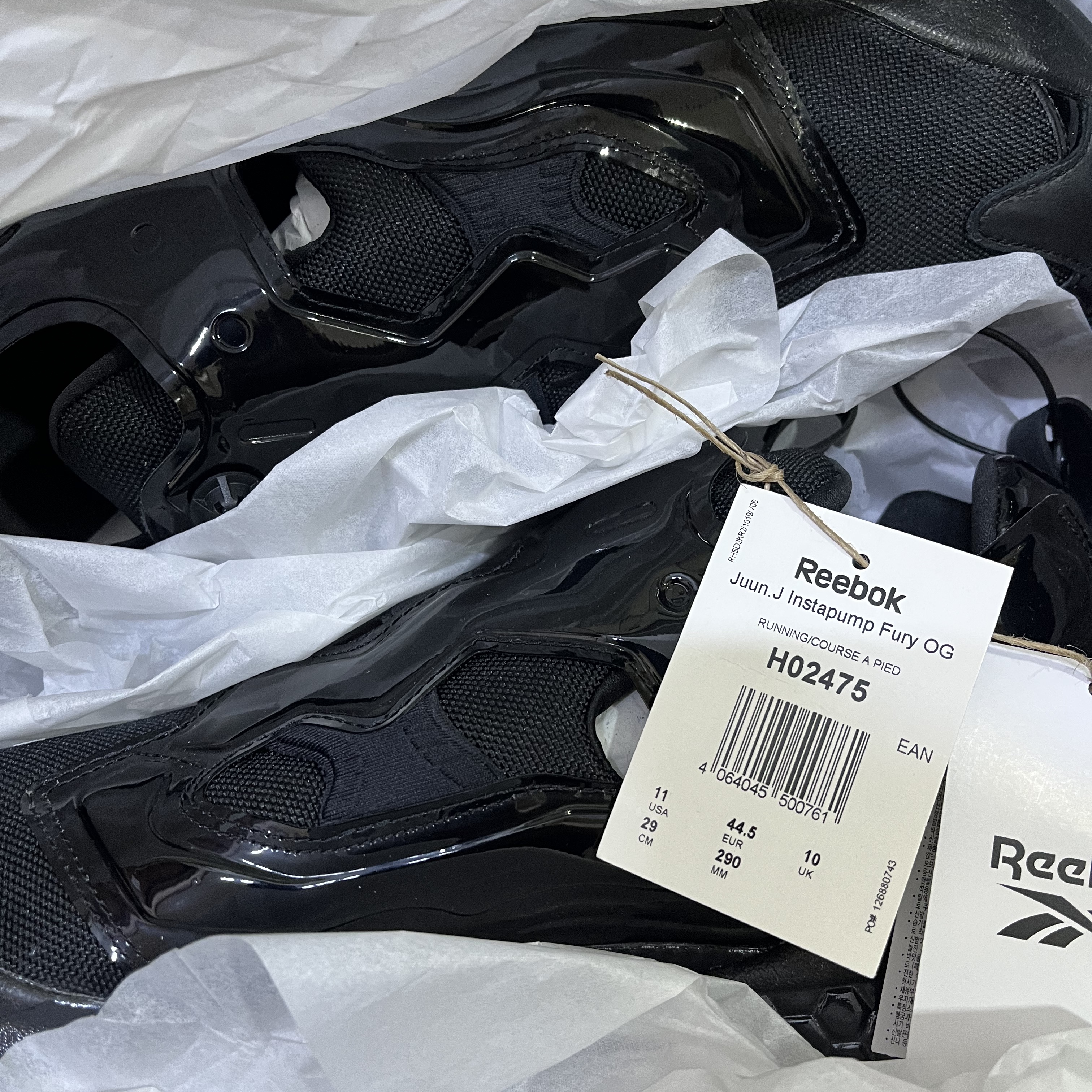 Reebok x Juun.J Instapump Fury OG Black 착용 스타일
