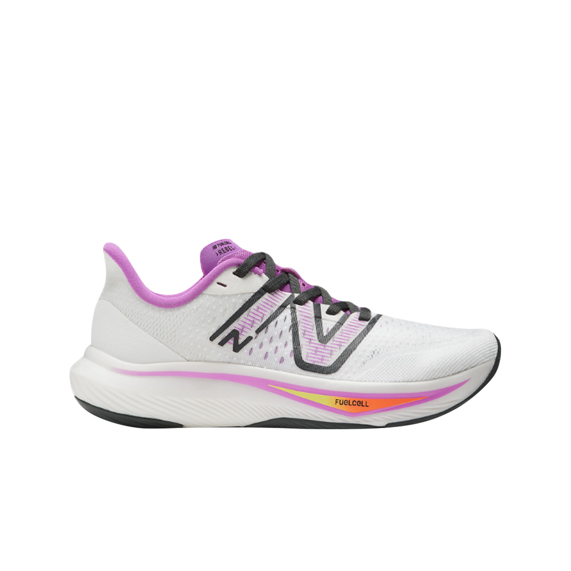 (W) 뉴발란스 퓨어셀 레벨 v3 화이트 코스믹 로즈((W) New Balance Fuelcell Rebel v3 White Cosmic Rose) - 1
