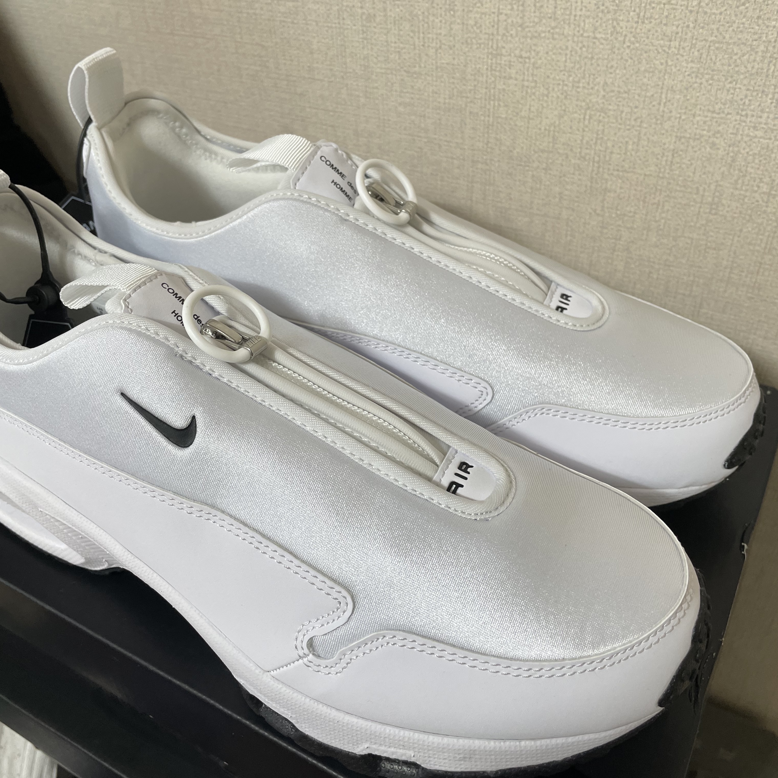 Nike x Comme des Garcons Homme Plus Air Max Sunder SP White 착용 스타일 - 1