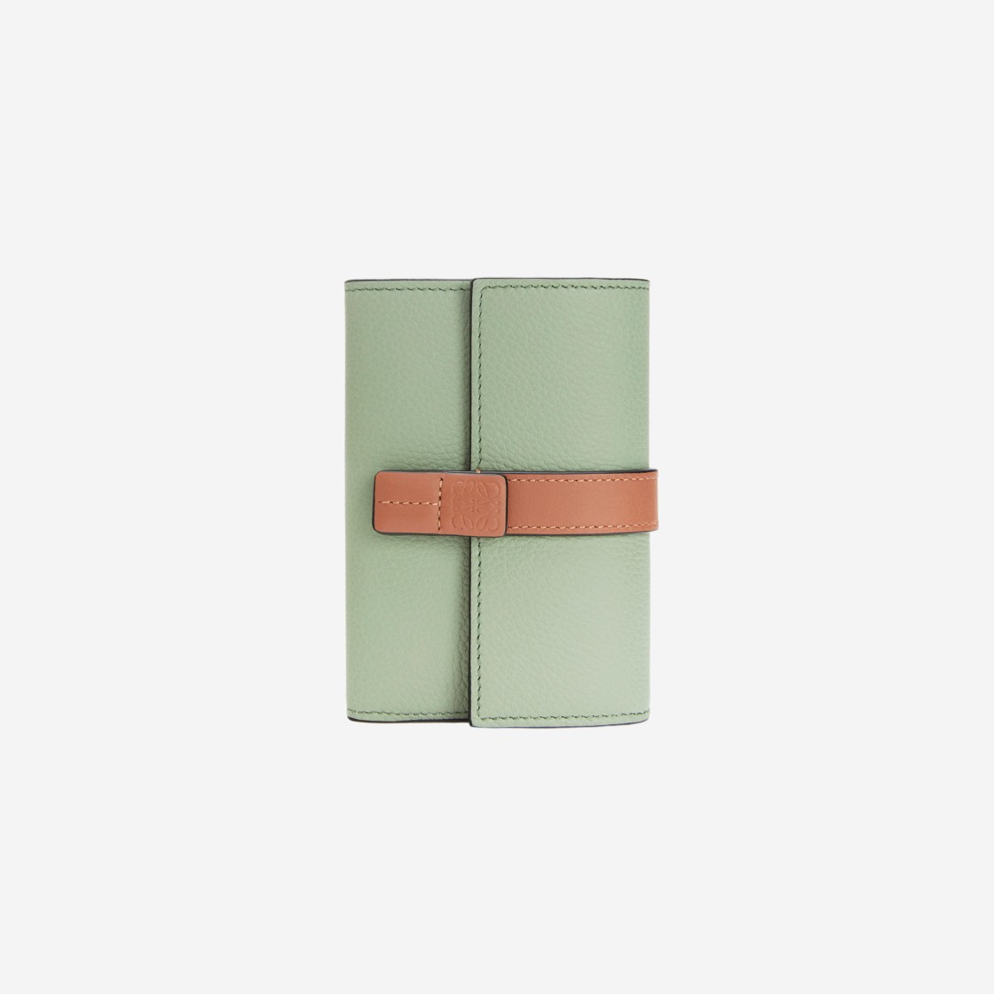 Loewe Small Vertical Wallet in Soft Grained Calfskin Rosemary Tan 상세 이미지 1