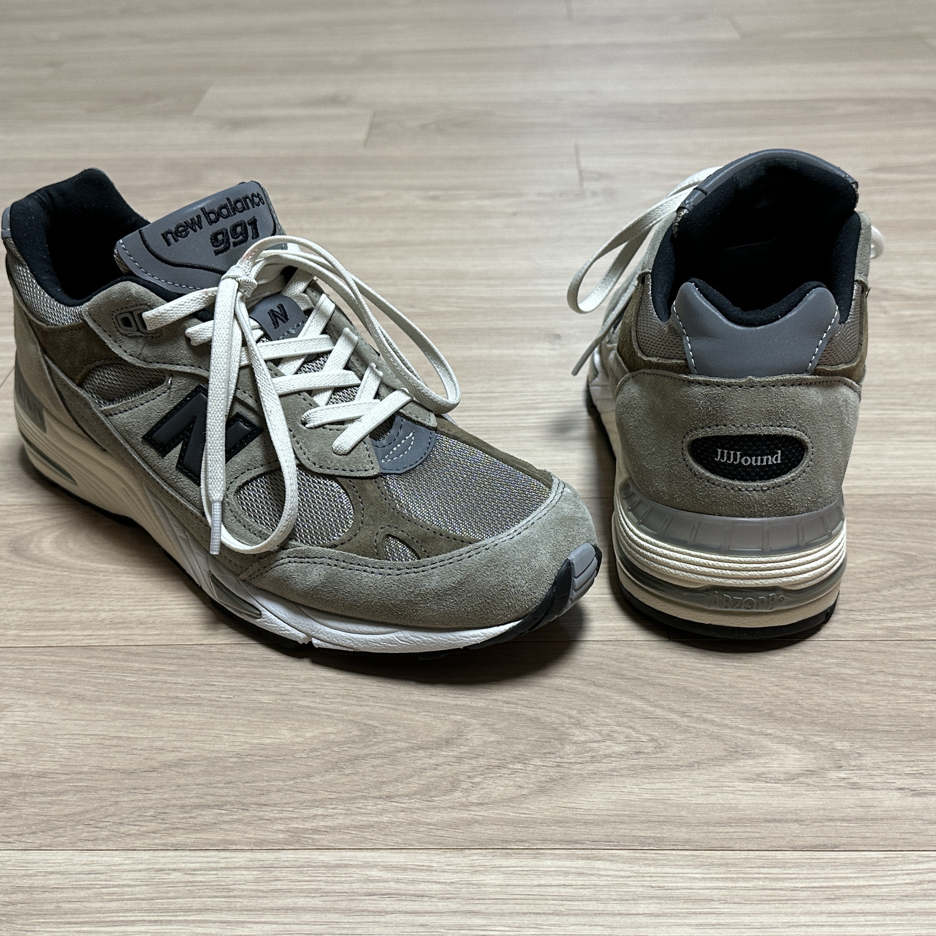 New Balance x JJJJound 991 Made in UK Grey 착용 스타일
