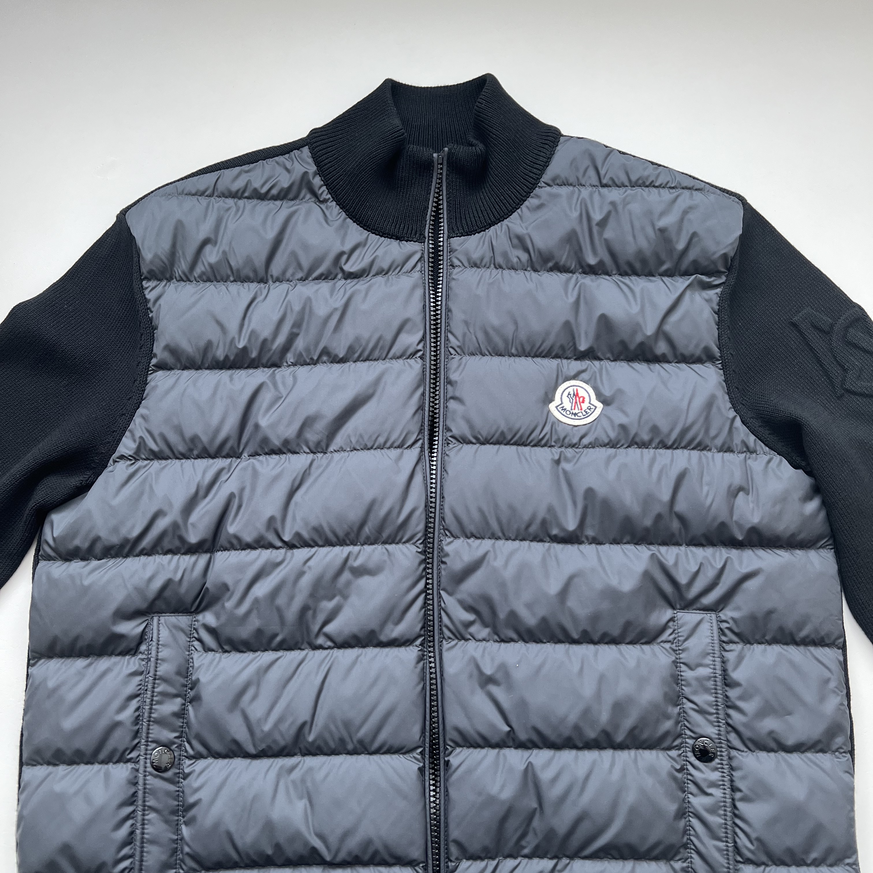 Moncler Padded Wool Cardigan Black - 23SS 착용 스타일