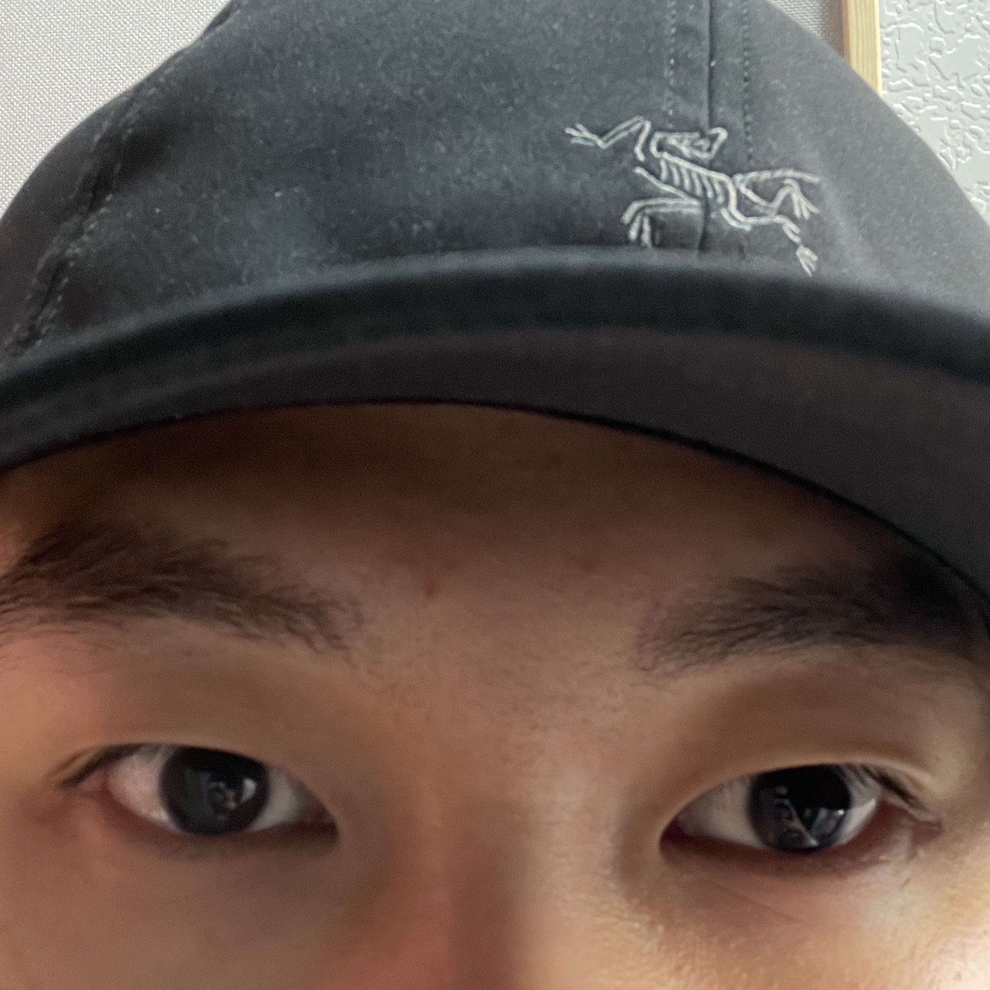 Arc'teryx Small Bird Hat Black 착용 스타일
