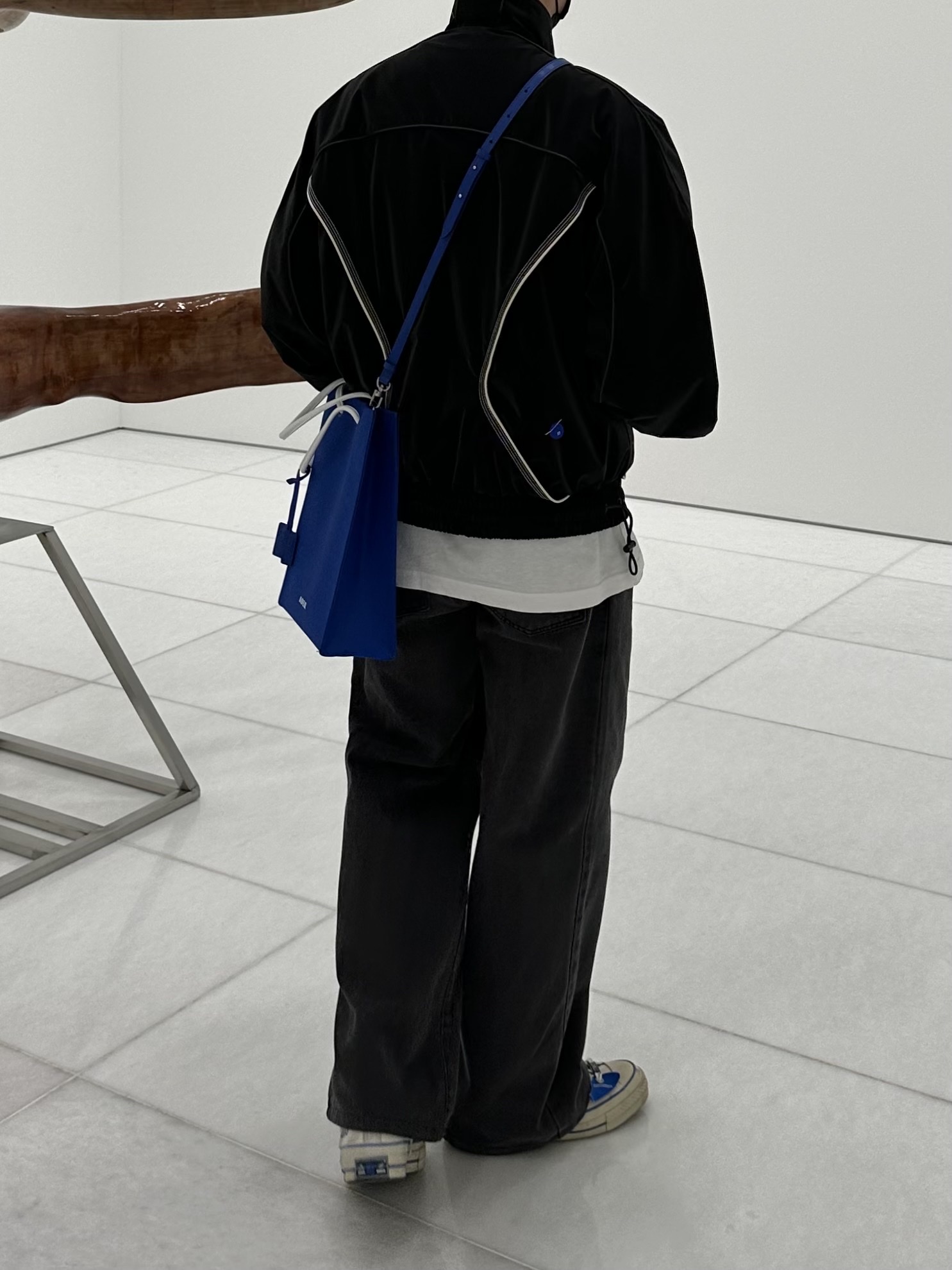 Ader Error Bant Jumper Noir, Converse x Ader Error Chuck 70 High White 착용 스타일 - 2