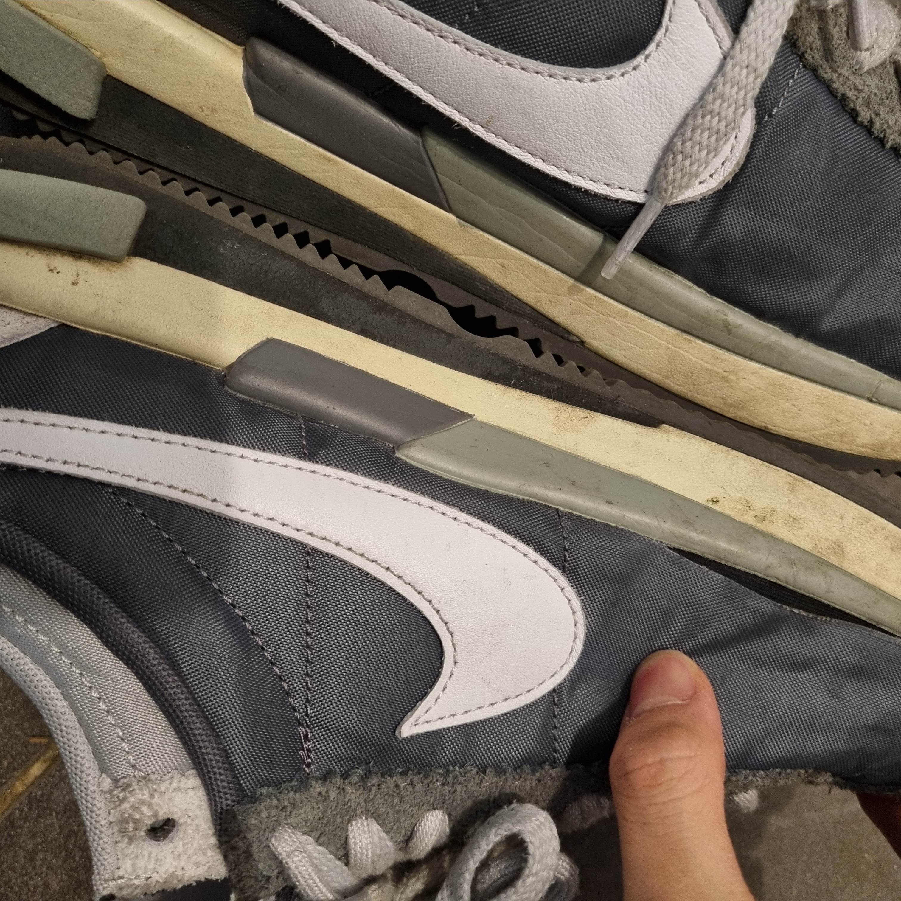Nike x Sacai Zoom Cortez SP Iron Grey 착용 스타일