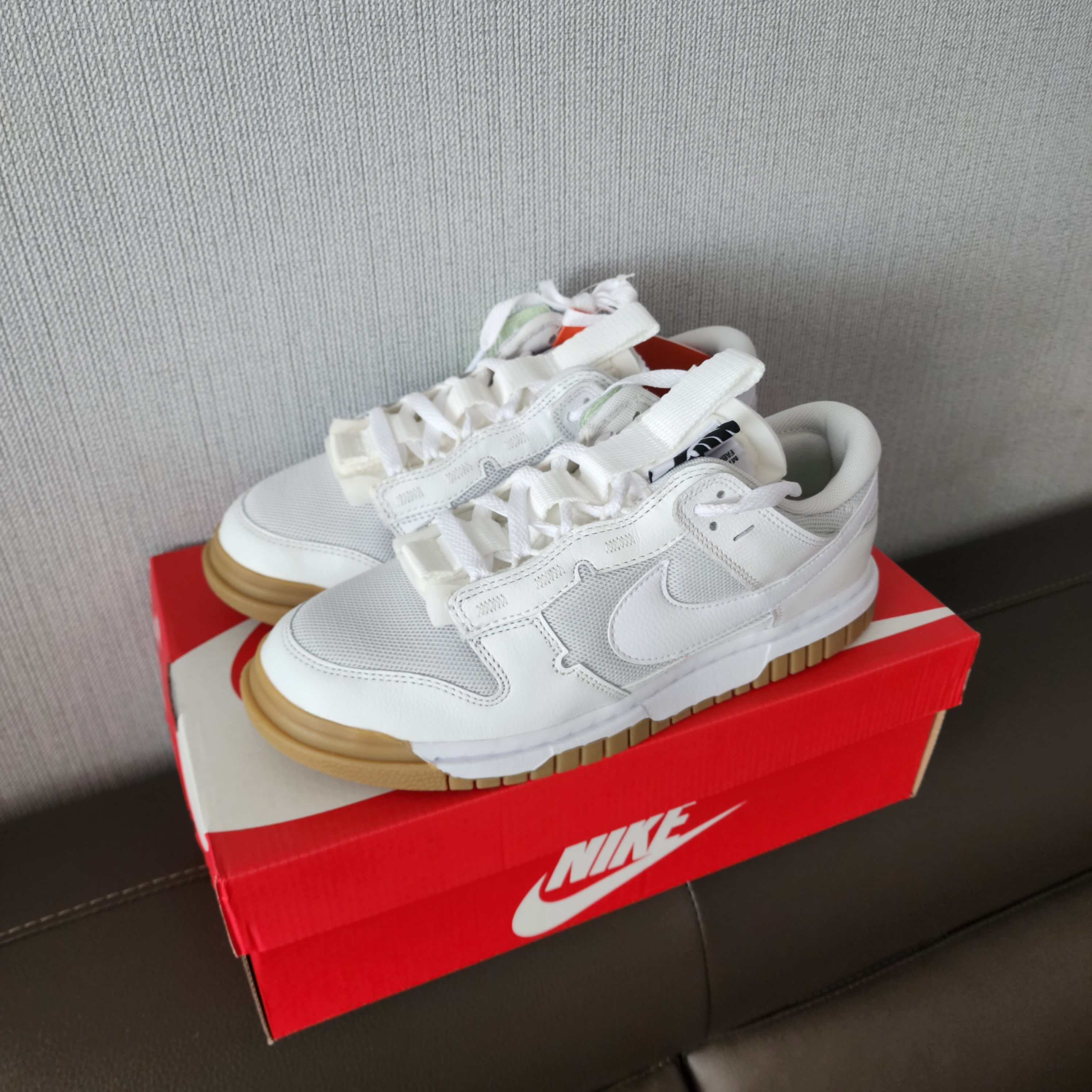 Nike Air Dunk Jumbo Photon Dust 착용 스타일 - 2