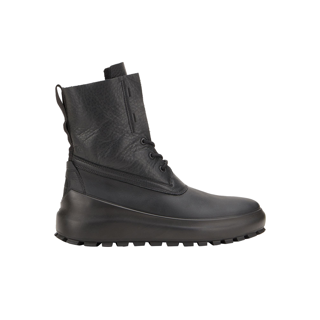 7719S012F-V2029 Stone Island Shadow Project with ECCO S012F Leather Duck Boot Black - 22FW