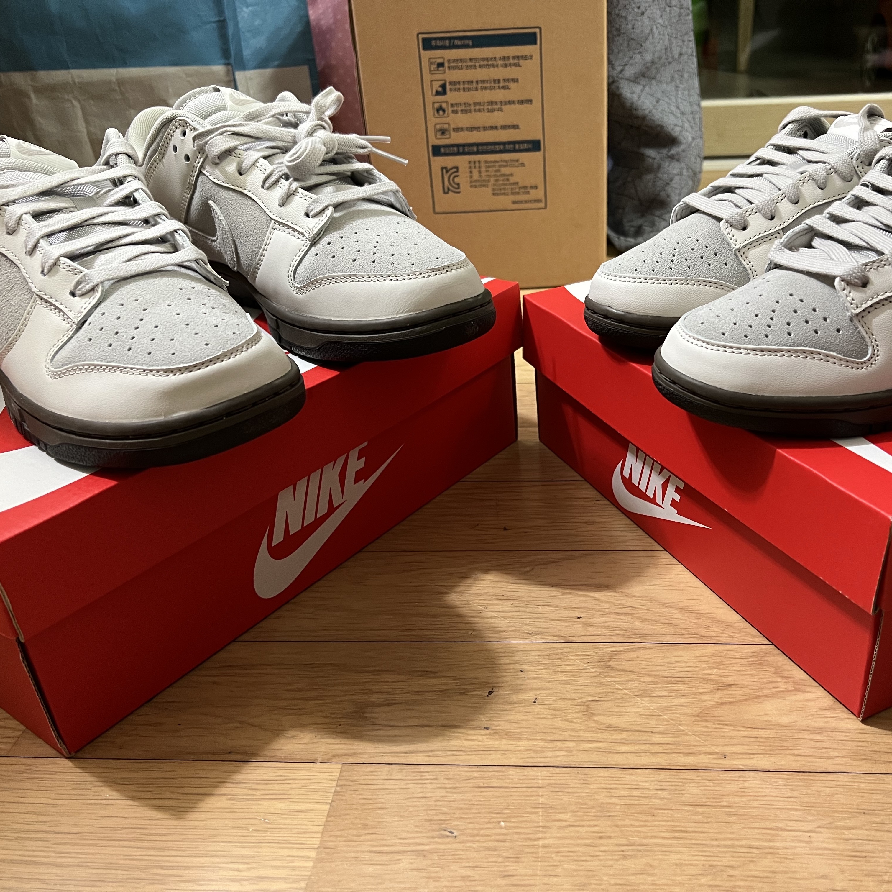 Nike Dunk Low Ironstone Phantom 착용 스타일 - 1