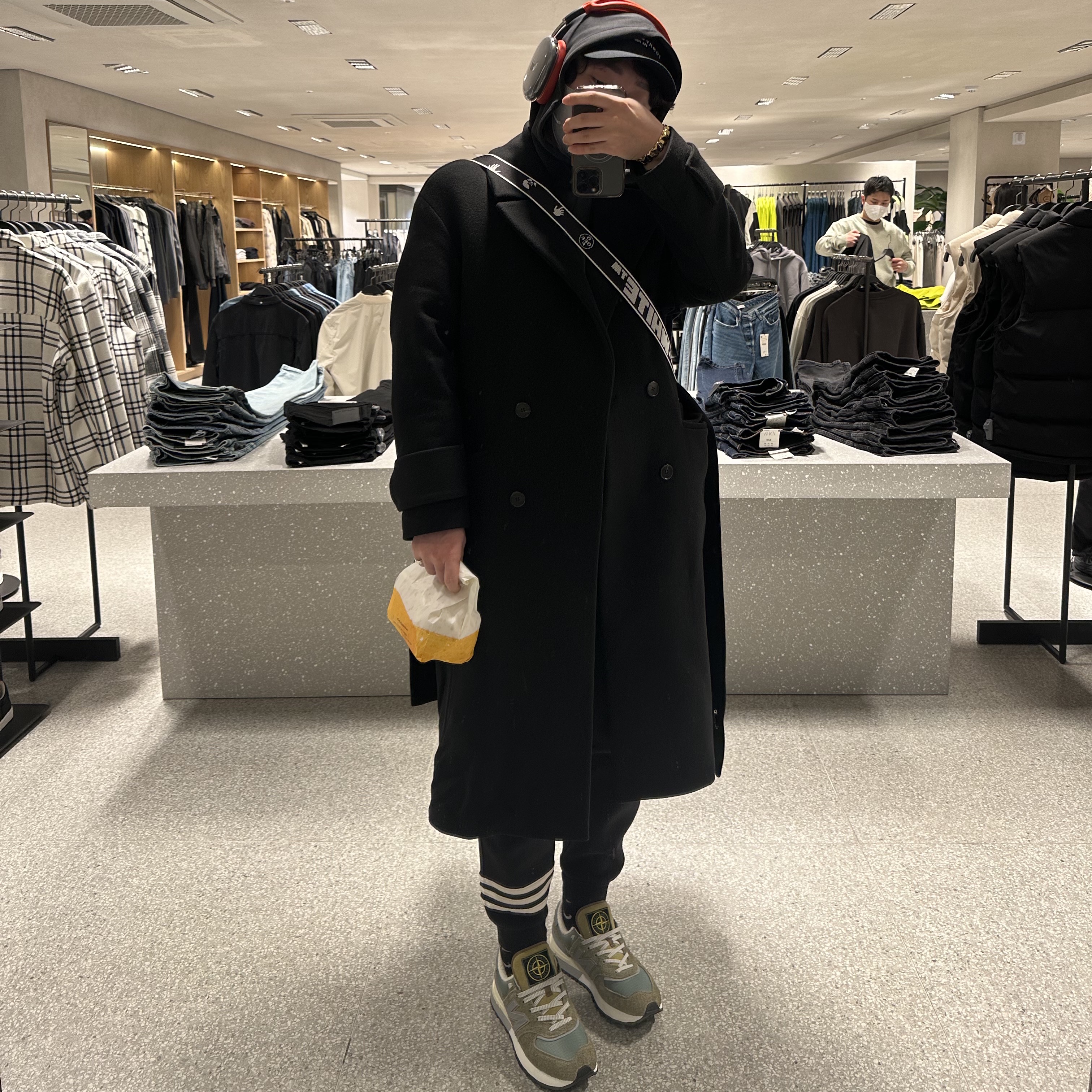 New Balance x Stone Island 574 Legacy Green, Apple AirPods Max Lightning Space Gray (Korean Ver.) 착용 스타일