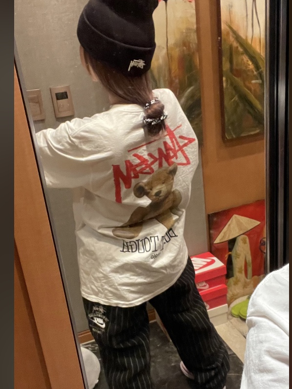 Stussy Built Tough T-Shirt White, Nike x Stussy NRG Striped Wool Pants Black (DR4021-010) 착용 스타일 - 2