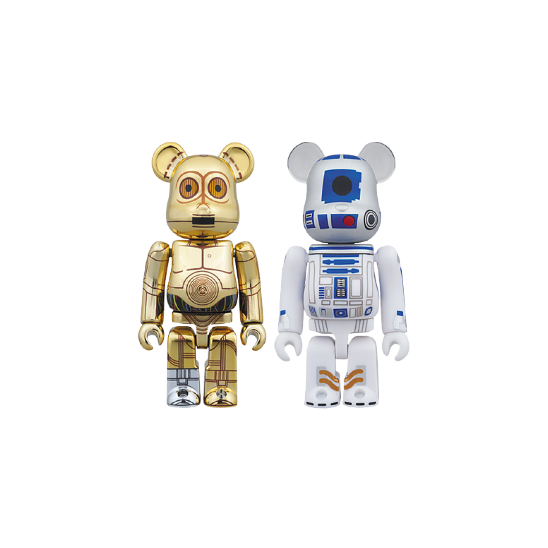 - Bearbrick Star Wars C-3PO & R2-D2 2 PACK 100% - 대표 이미지 #1