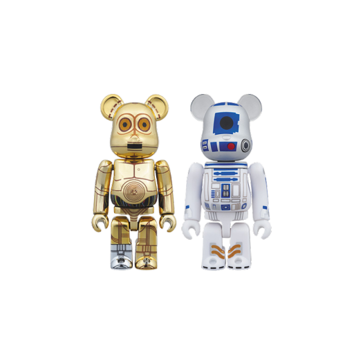 베어브릭 스타워즈 C-3PO & R2-D2 2 팩 100%