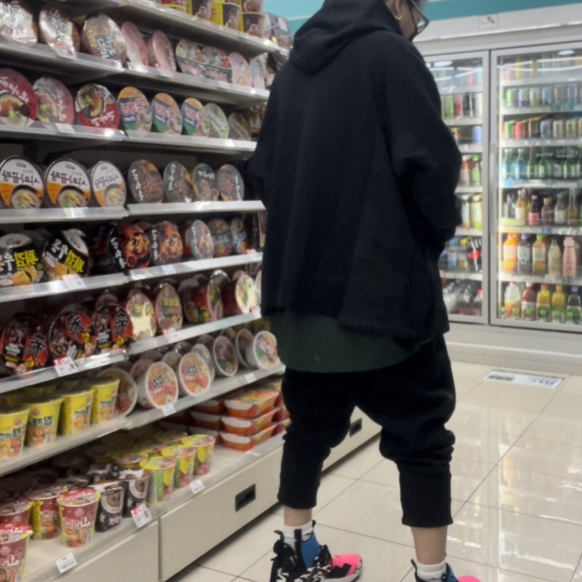 Nike x Sacai NRG Fleece Pants Black - Asia 착용 스타일 - 4