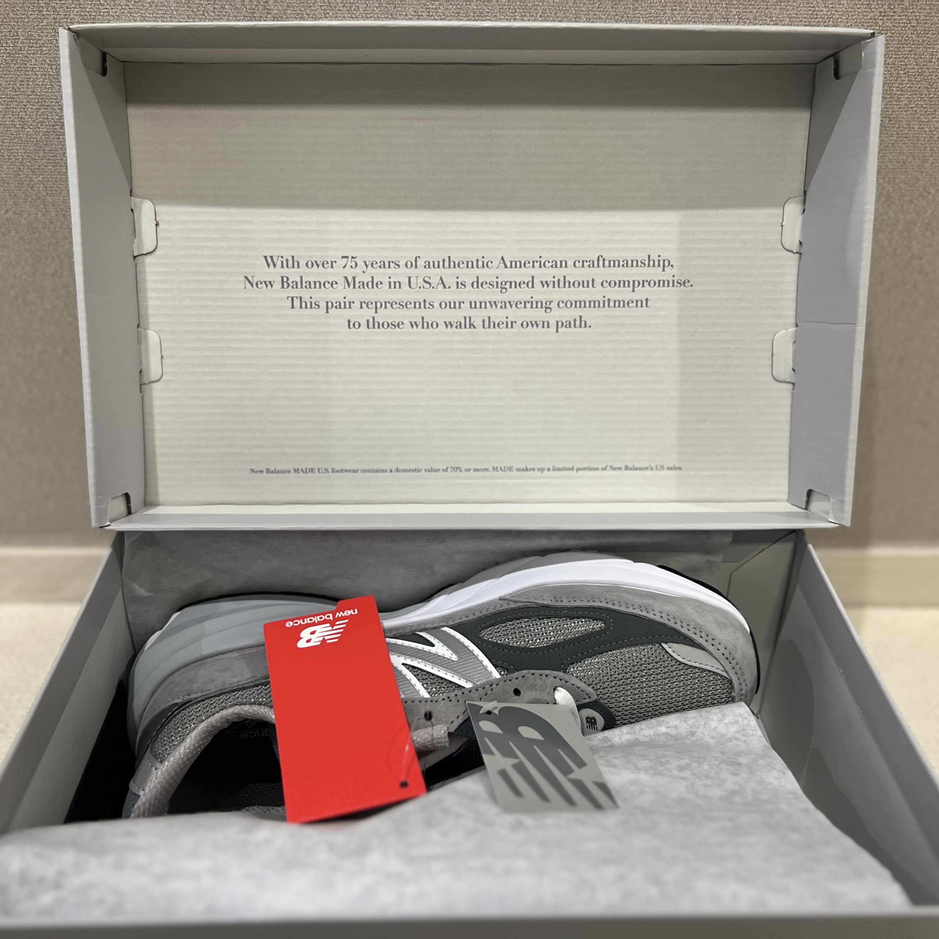 New Balance 990v6 Made in USA Grey - D Standard 착용 스타일 - 1