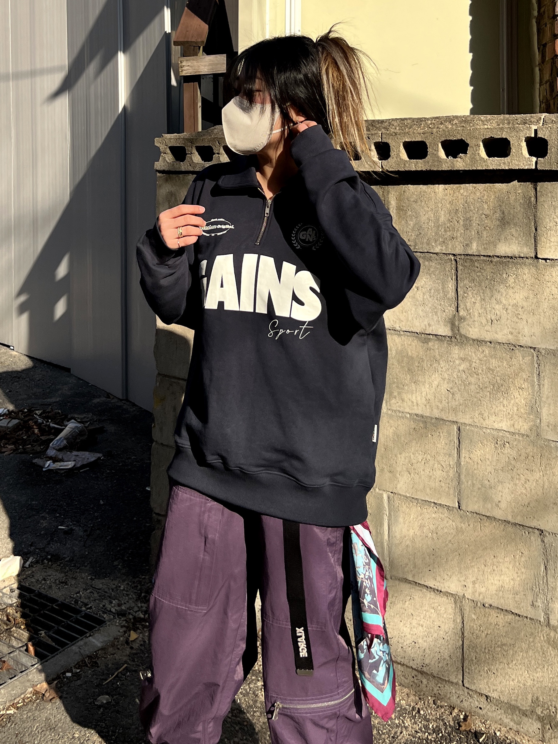 Nike x Cav Empt Track Jacket Navy, Jordan 1 x Travis Scott x Fragment Retro High OG SP Military Blue 착용 스타일 - 2
