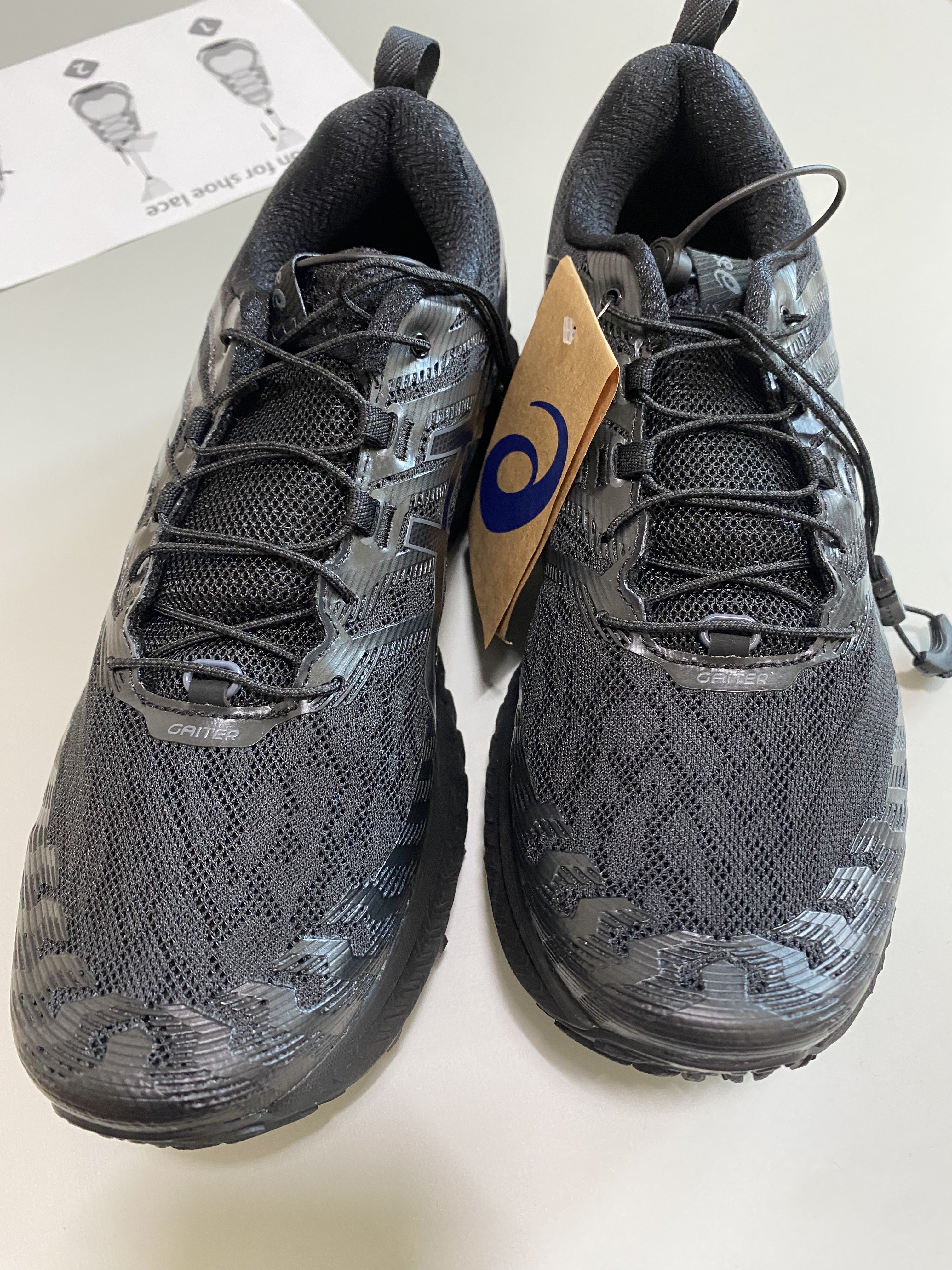 Asics Trabuco Max Black 착용 스타일 - 1