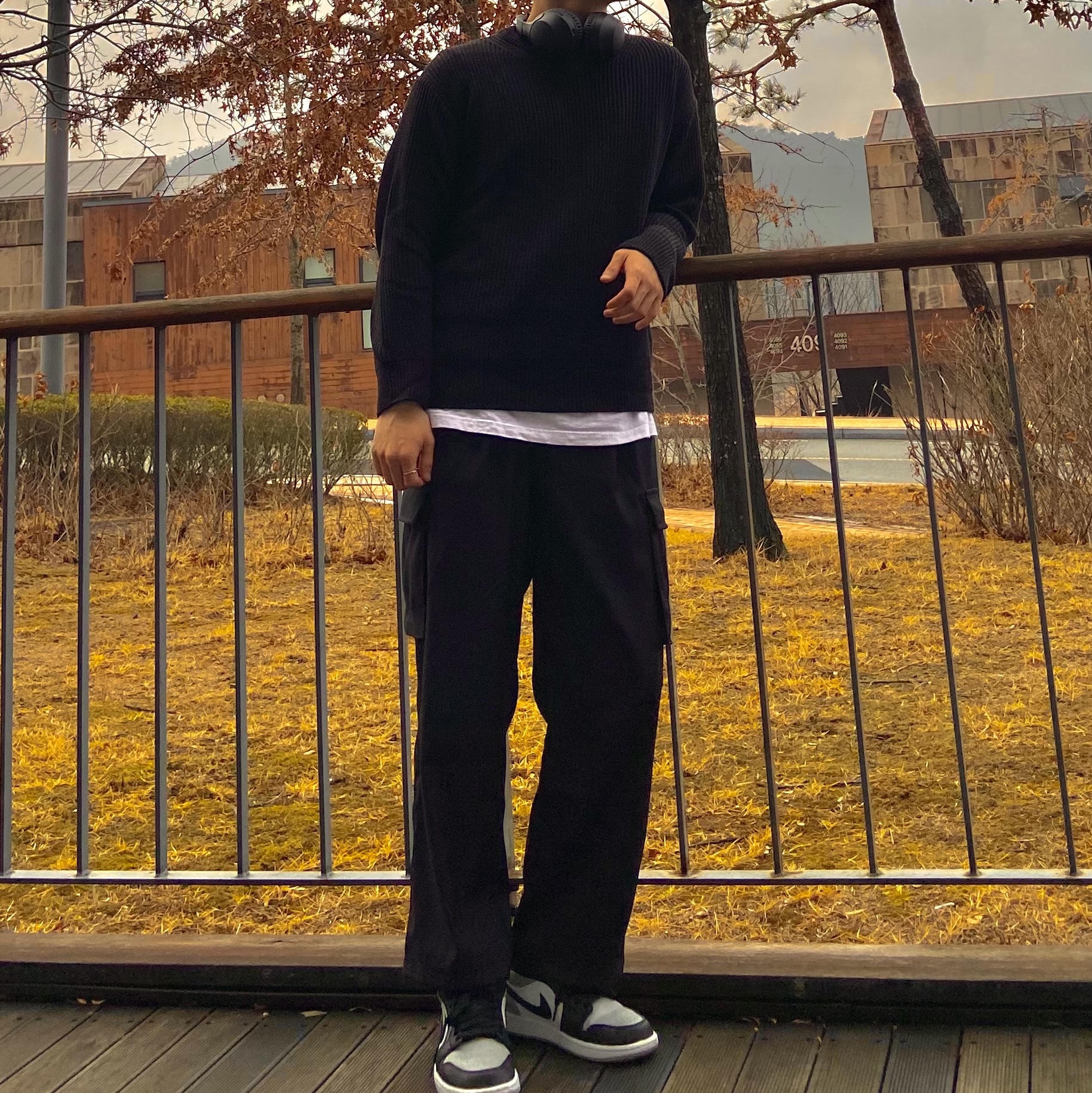 Jordan 1 Low Light Smoke Grey Black 착용 스타일