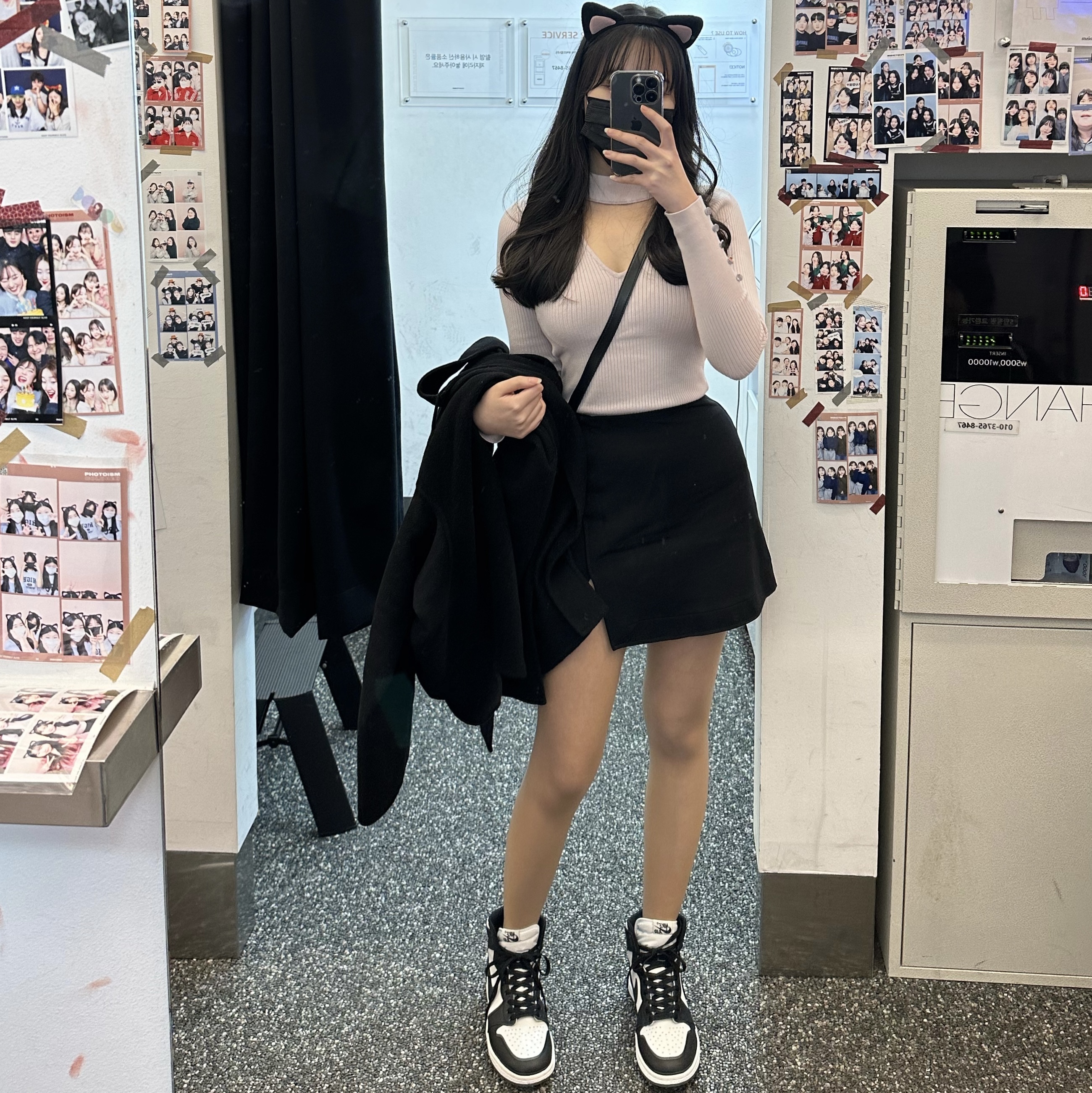 Jordan 1 High 85 Black White 착용 스타일 - 1