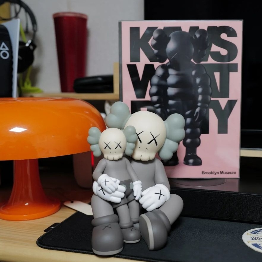 Kaws Holiday Changbai Mountain Vinyl Figure Brown 착용 스타일