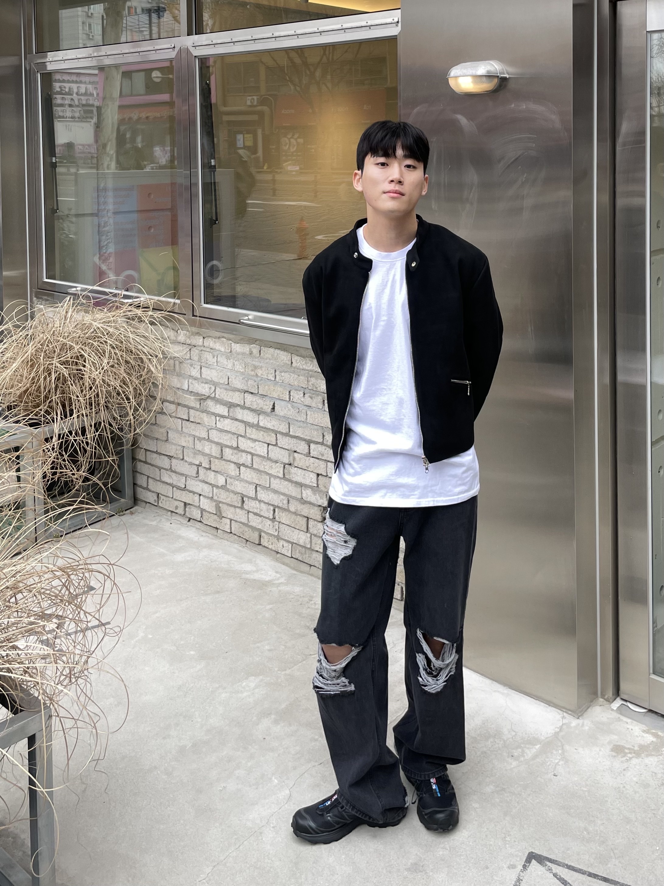 Salomon XT-6 ADV Black 착용 스타일 - 1