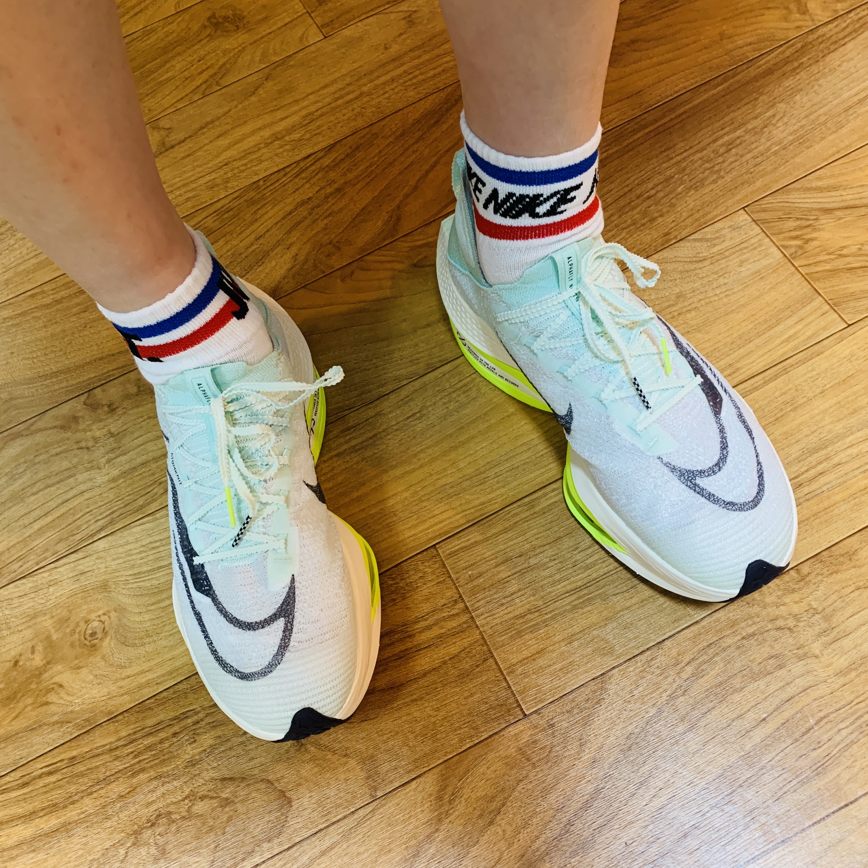 Nike Air Zoom Alphafly Next% 2 Mint Foam 착용 스타일 - 1