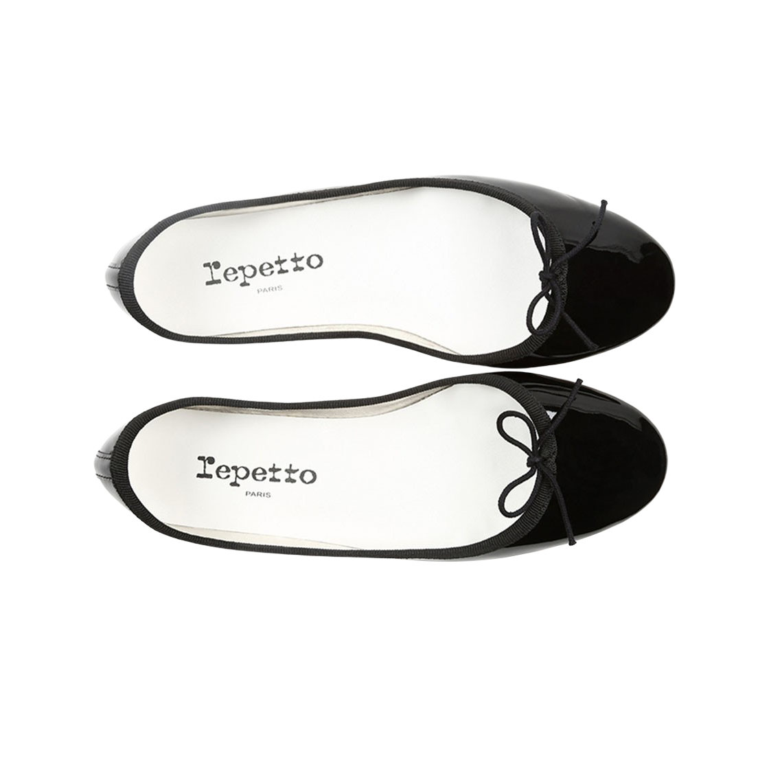 (W) 레페토 산드리옹 고트스킨 스웨이드 레더 발레리나 블랙((W) Repetto Cendrillon Goatskin Suede Leather Ballerinas Black) - 2