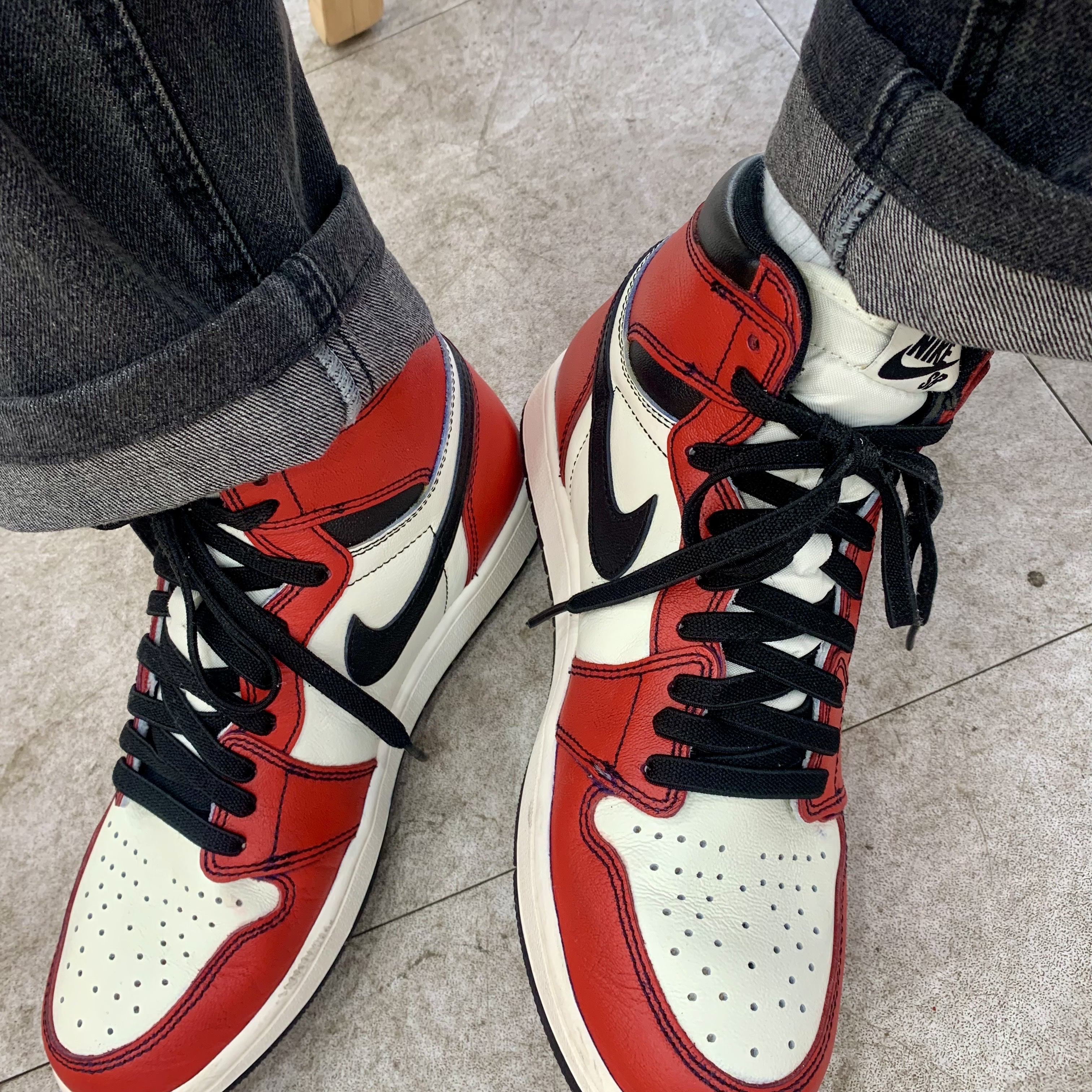 Nike Heritage 86 Futura Washed Cap Obsidian, Jordan 1 Retro High OG Defiant SB LA to Chicago 착용 스타일 - 3