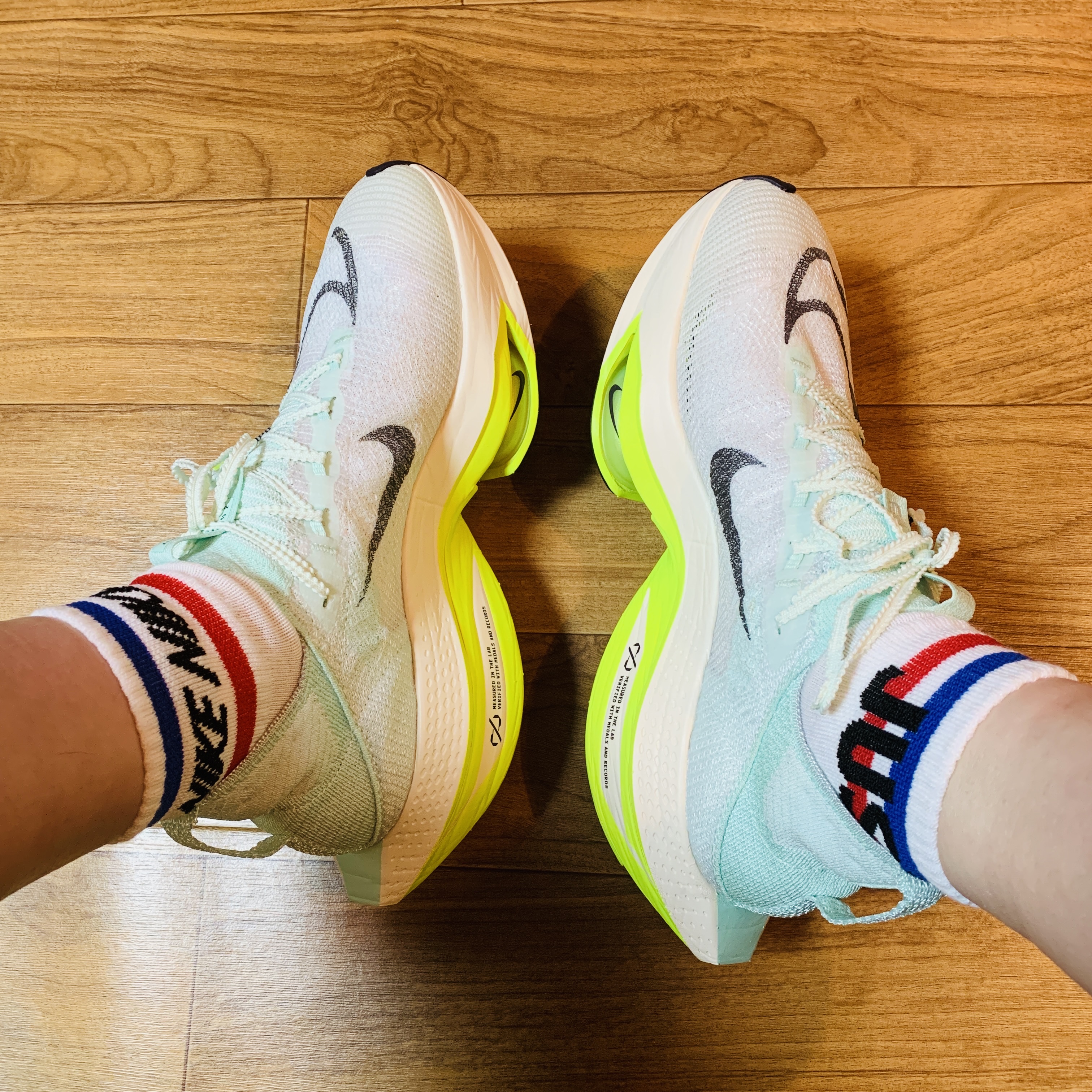 Nike Air Zoom Alphafly Next% 2 Mint Foam 착용 스타일 - 2