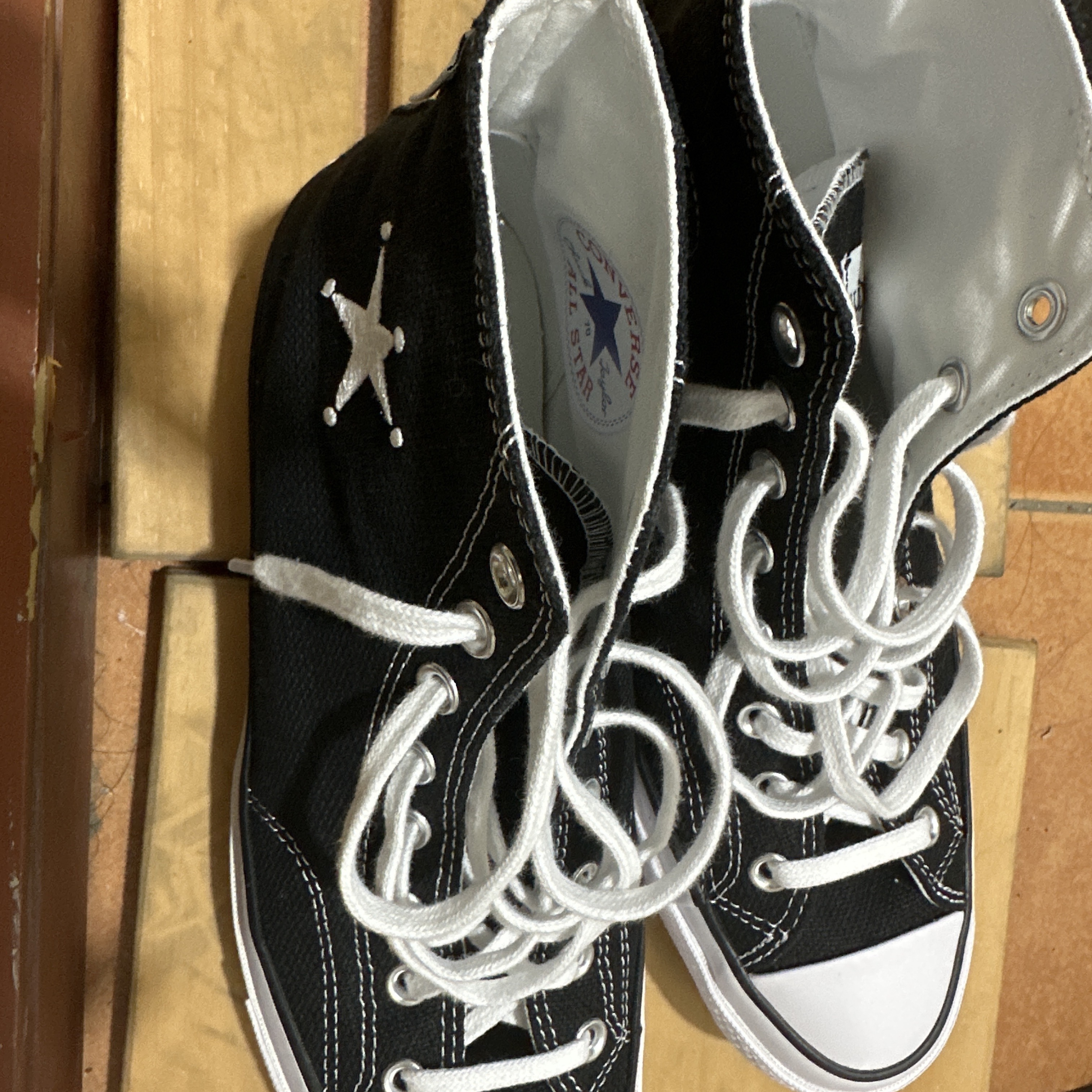 Converse x Stussy Chuck 70 High Black 착용 스타일