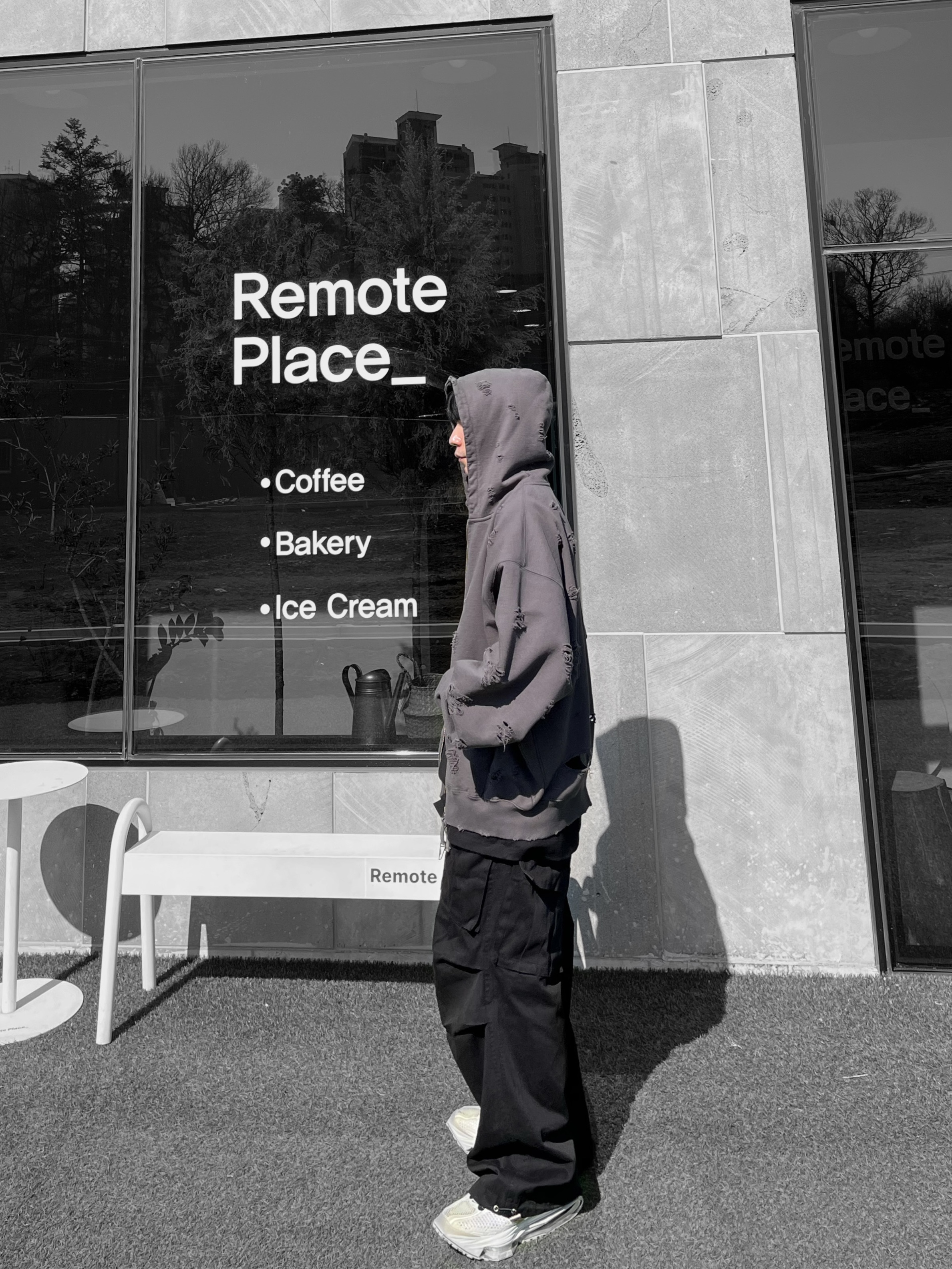 Undermycar Otter Oversized Damage-Washed Hood Zip-Up Hunter Green - 23SS, Nike x Matthew M Williams Zoom 004 Stone 착용 스타일 - 3