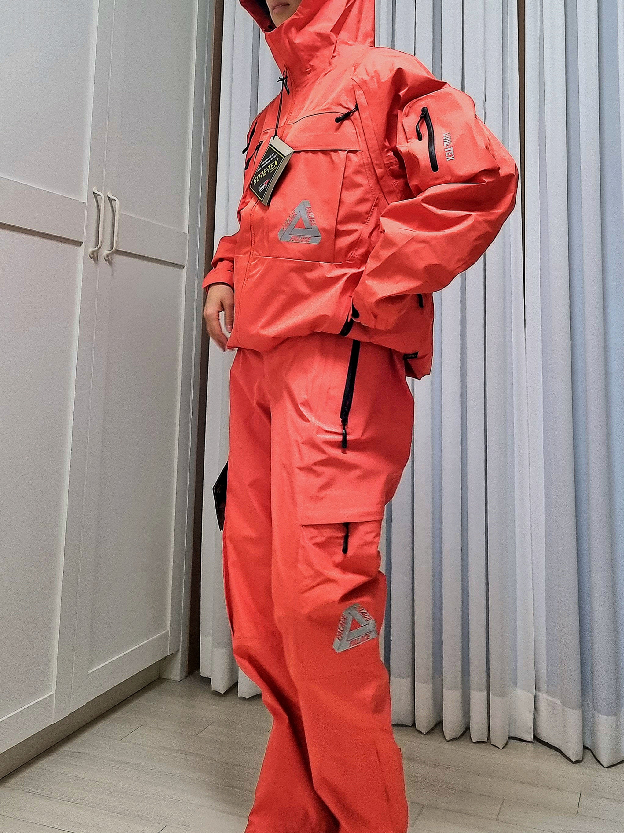 Palace Gore-Tex Cargo Jacket Orange - 23SS, Palace Gore-Tex Cargo Bottom Orange - 23SS 착용 스타일 - 4