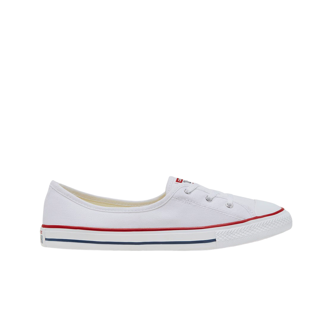 (W) 컨버스 척 테일러 올스타 발렛 레이스 슬립 화이트((W) Converse Chuck Taylor All Star Ballet Lace Slip White) - 1