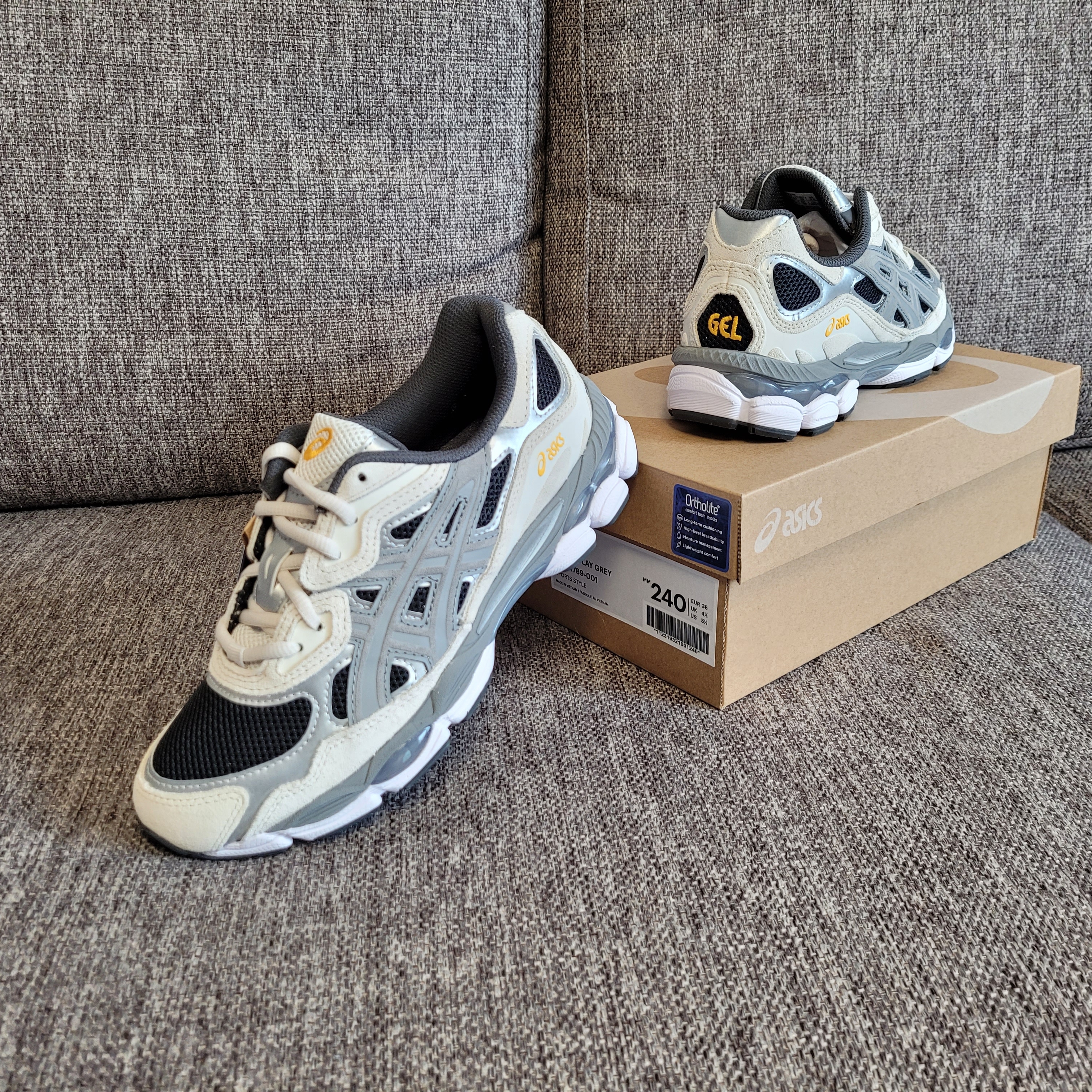 Asics Gel-NYC Black Clay Grey 착용 스타일 - 4