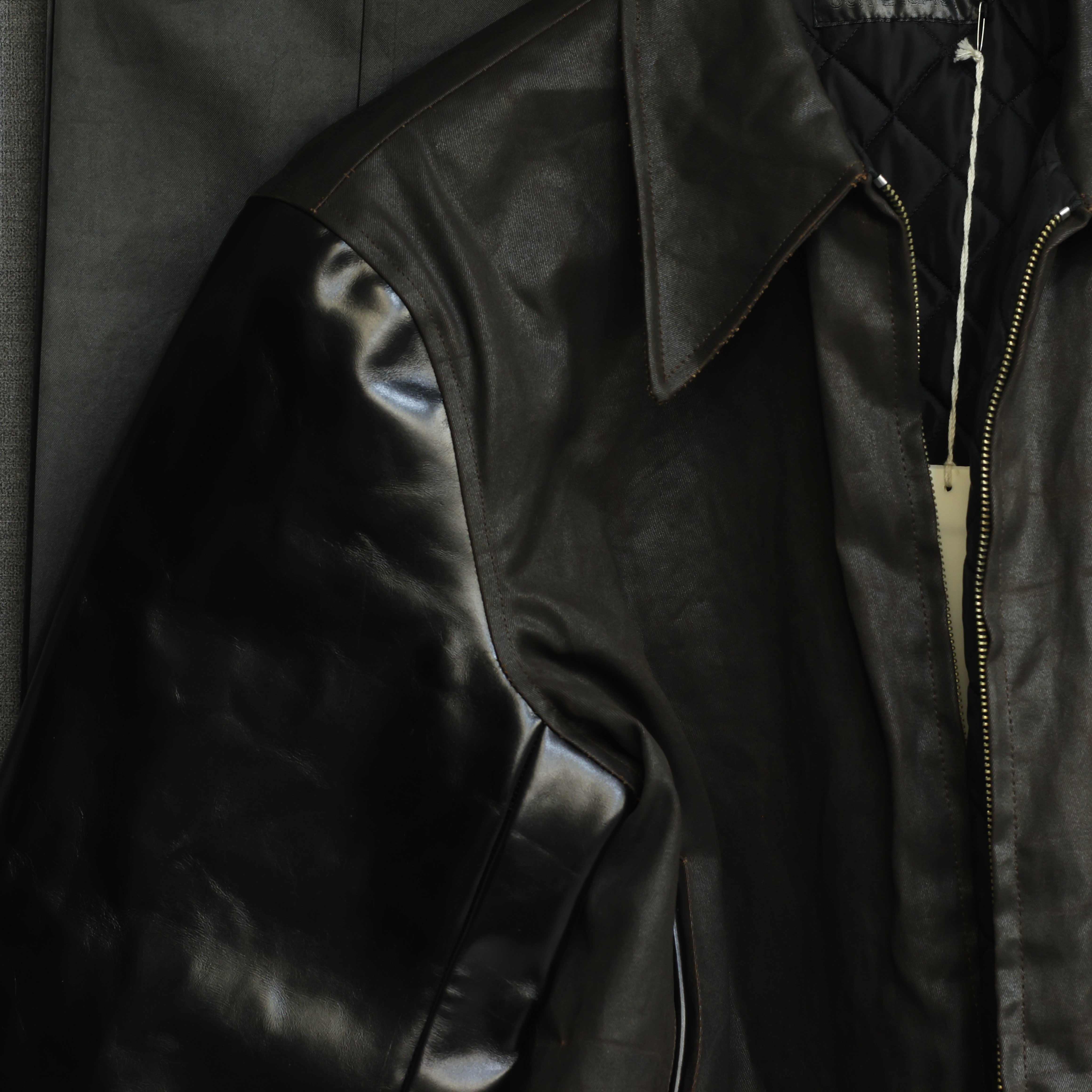 Our Legacy Reversible Varsity Jacket Mud Dyed Cotton 착용 스타일 - 2