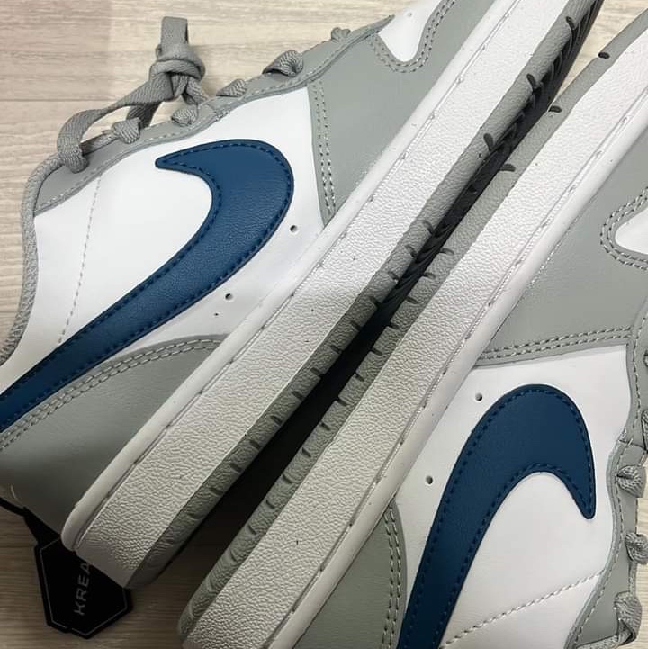 (GS) Nike Court Borough Low 2 Light Smoke Grey 착용 스타일