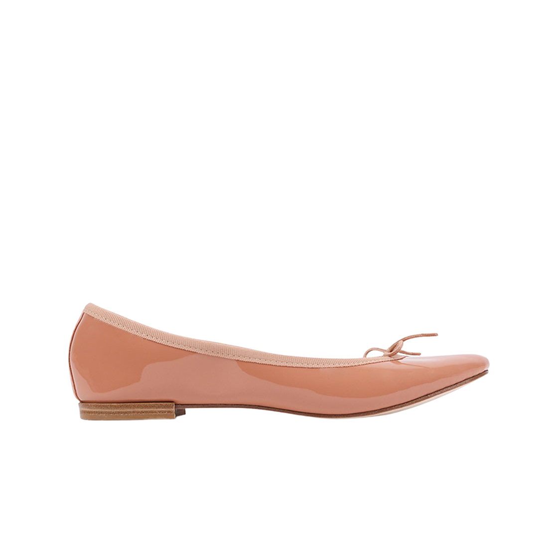 (W) 레페토 산드리옹 페이턴트 레더 발레리나 누드 베이지((W) Repetto Cendrillon Patent Leather Ballerinas Nude Beige) - 1