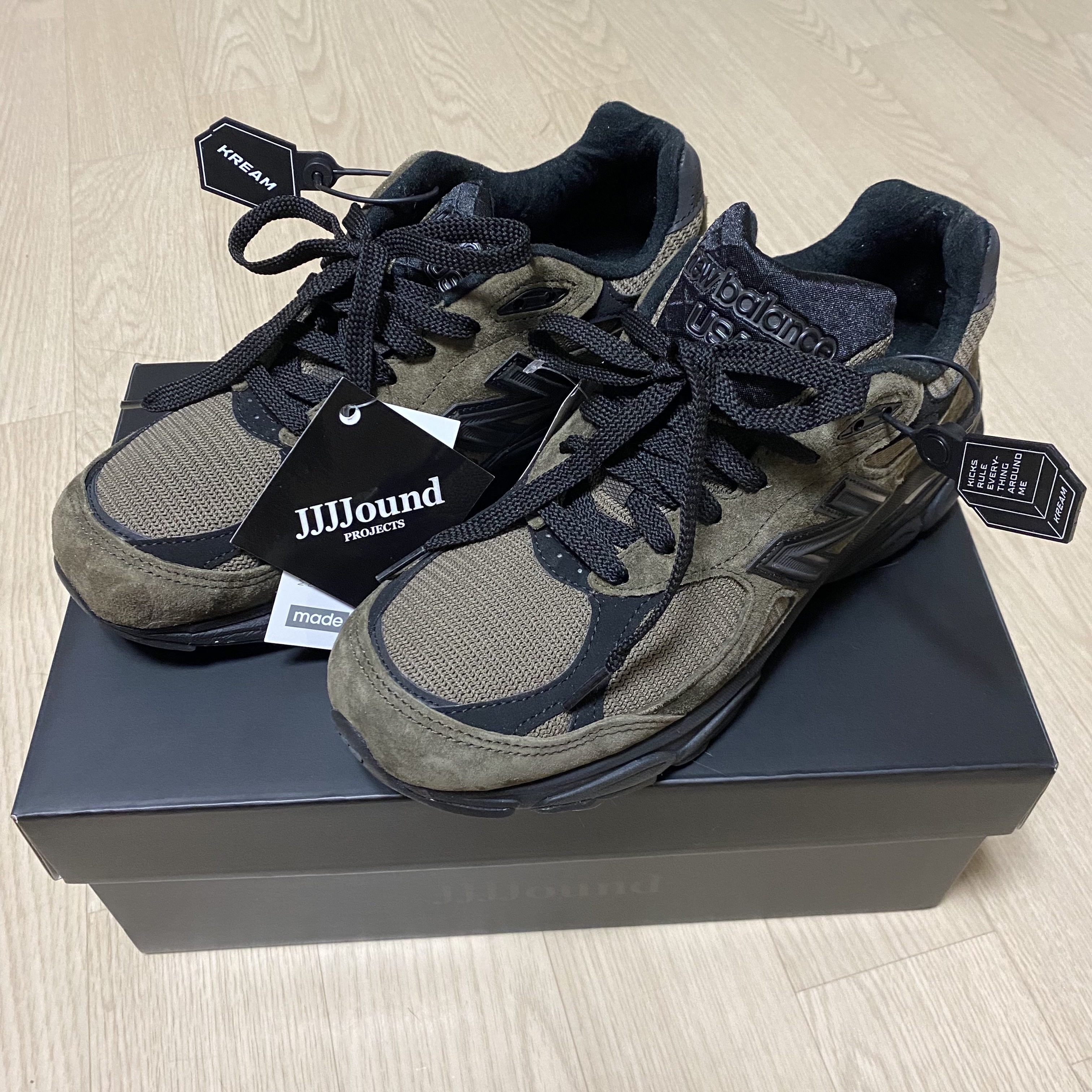 New Balance x JJJJound 990v3 Brown Black, New Balance x JJJJound 991 Made in UK Grey 착용 스타일