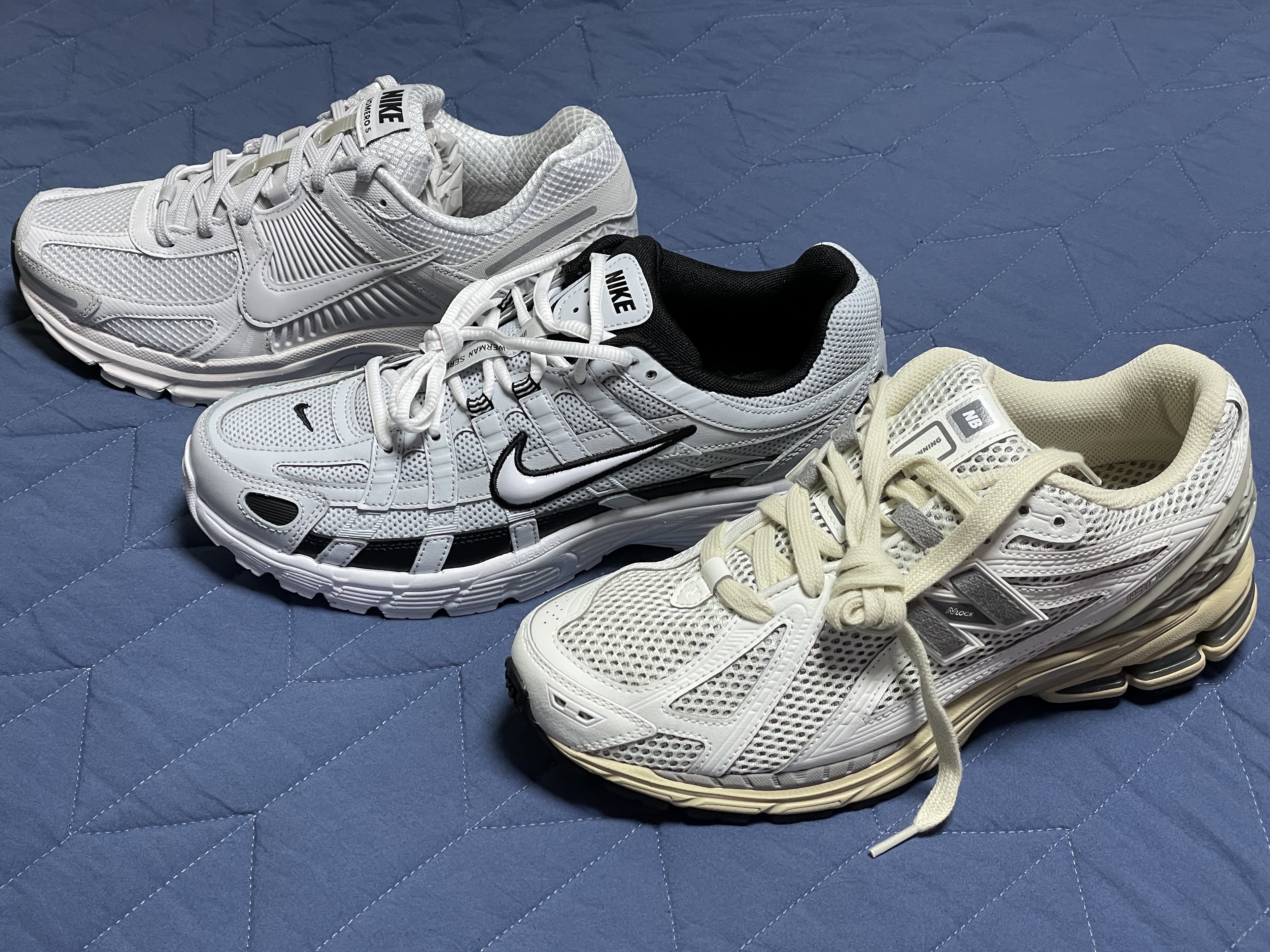 Nike Zoom Vomero 5 SP Vast Grey 2023, Nike P-6000 Pure Platinum 착용 스타일