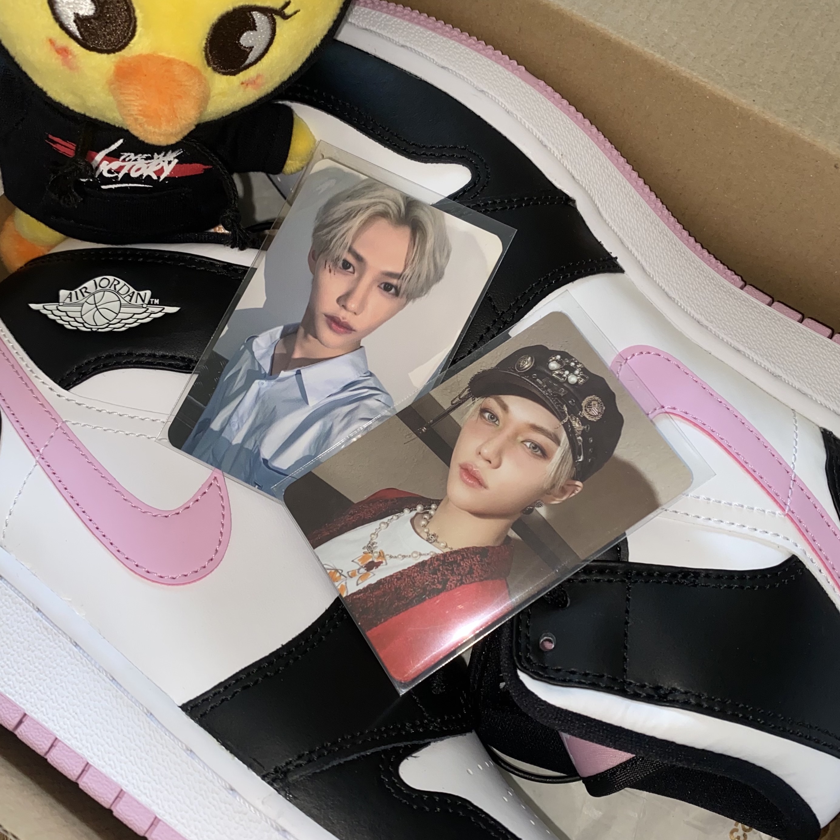 (GS) Jordan 1 Mid Light Arctic Pink 착용 스타일