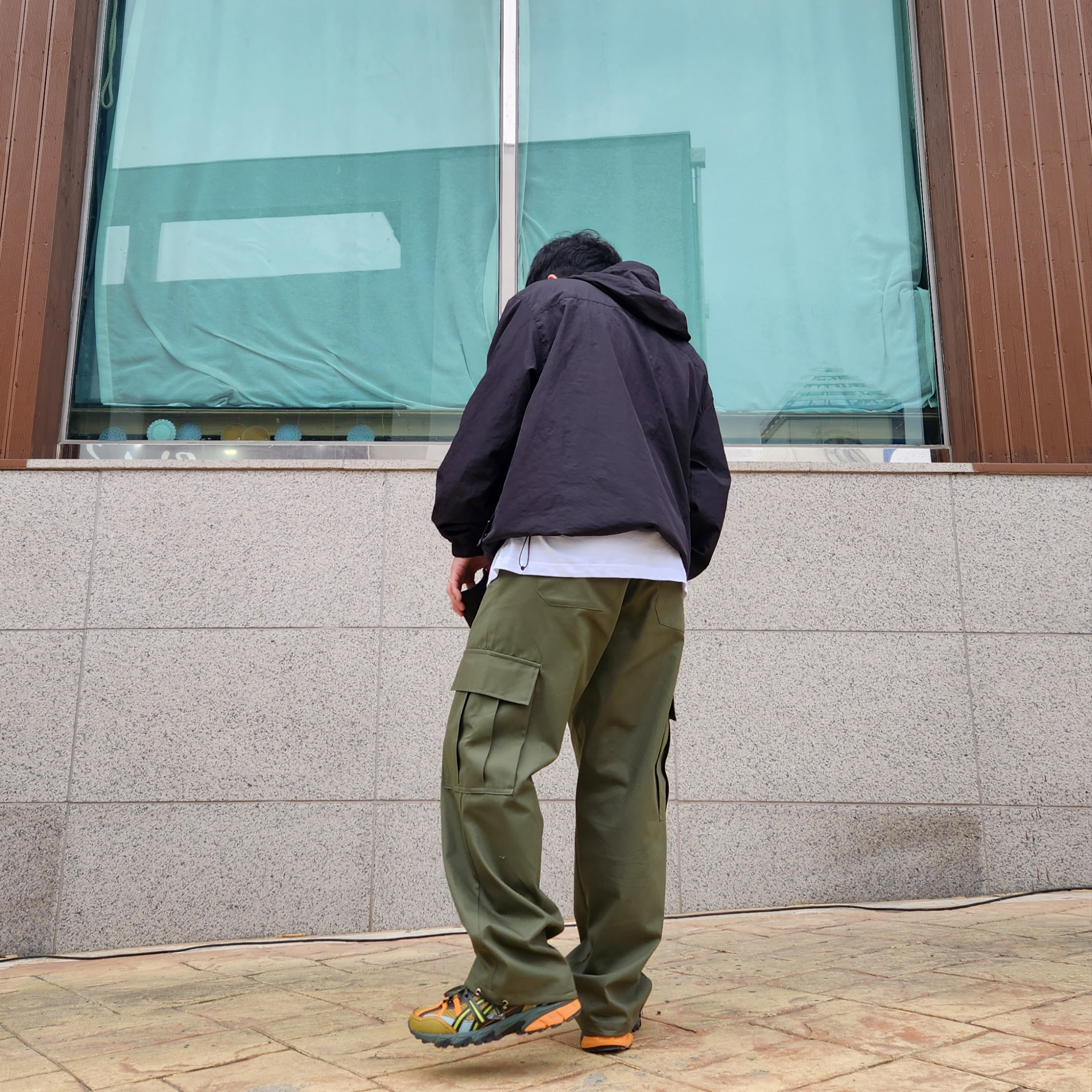 Asics x Andersson Bell Gel-Sonoma 15-50 Olive Oil Dark Brown 착용 스타일